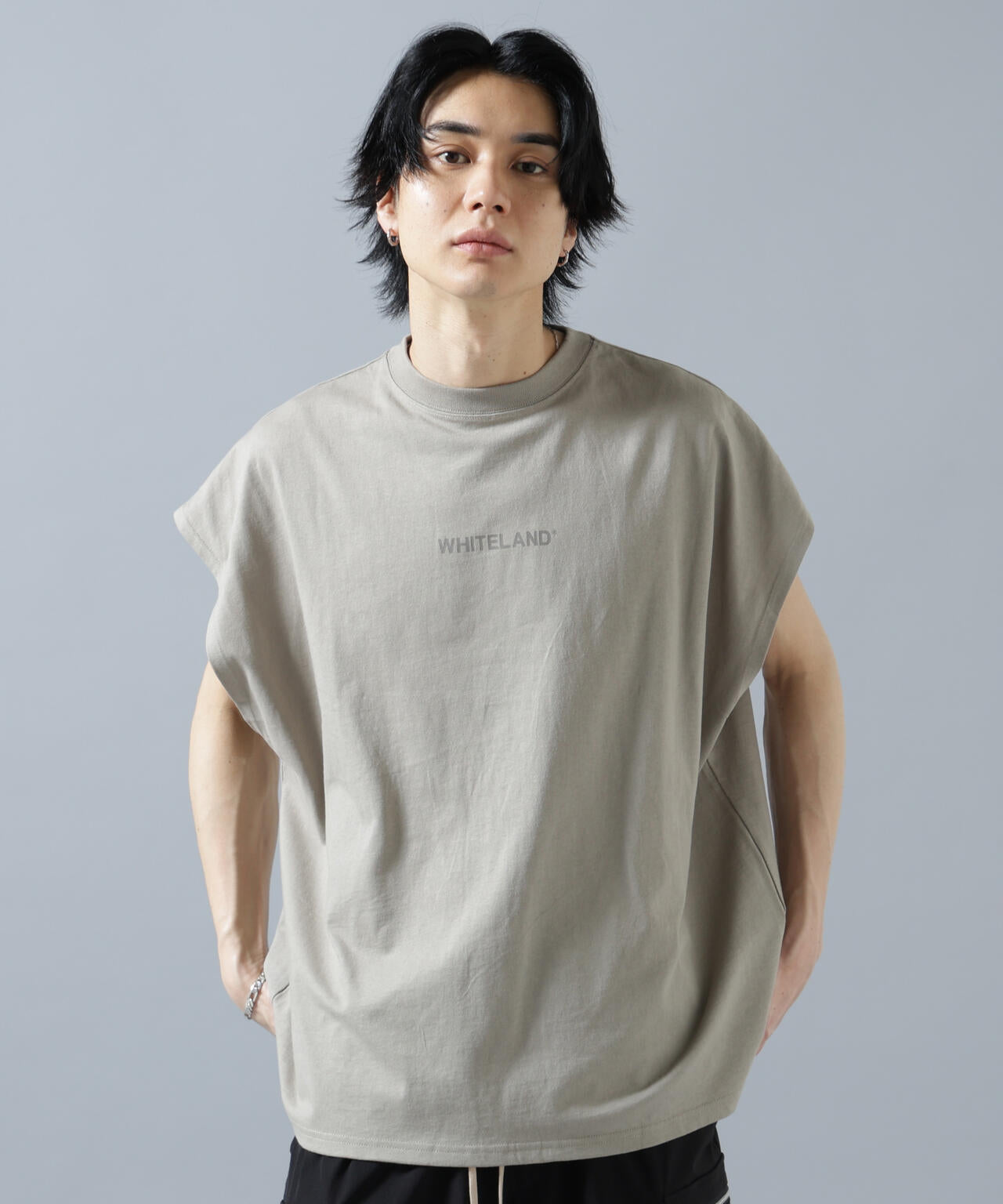 【WEB&DEPOT限定】WHITELAND/ホワイトランド/LOGO NOSLEEVES