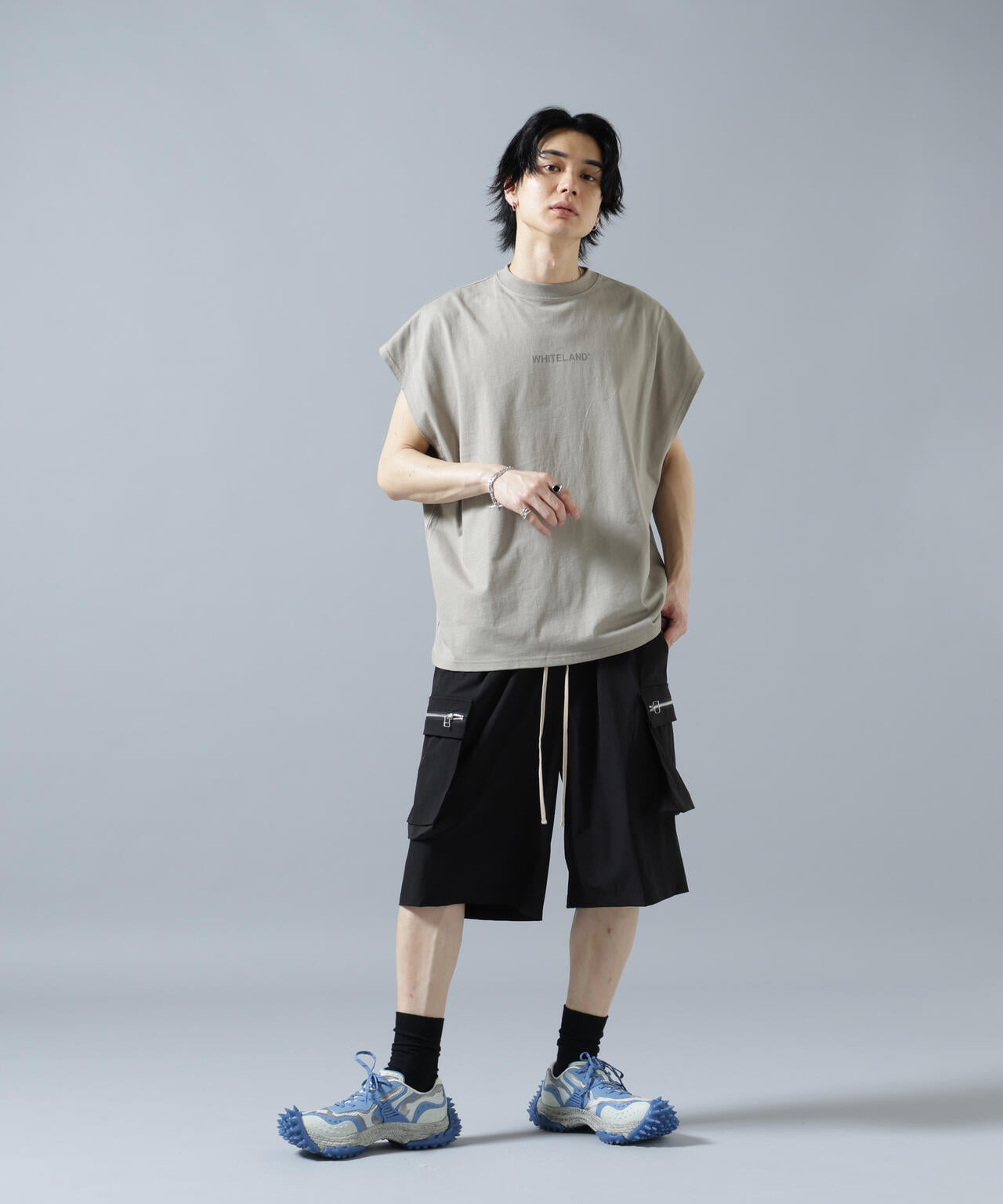 【WEB&DEPOT限定】WHITELAND/ホワイトランド/LOGO NOSLEEVES
