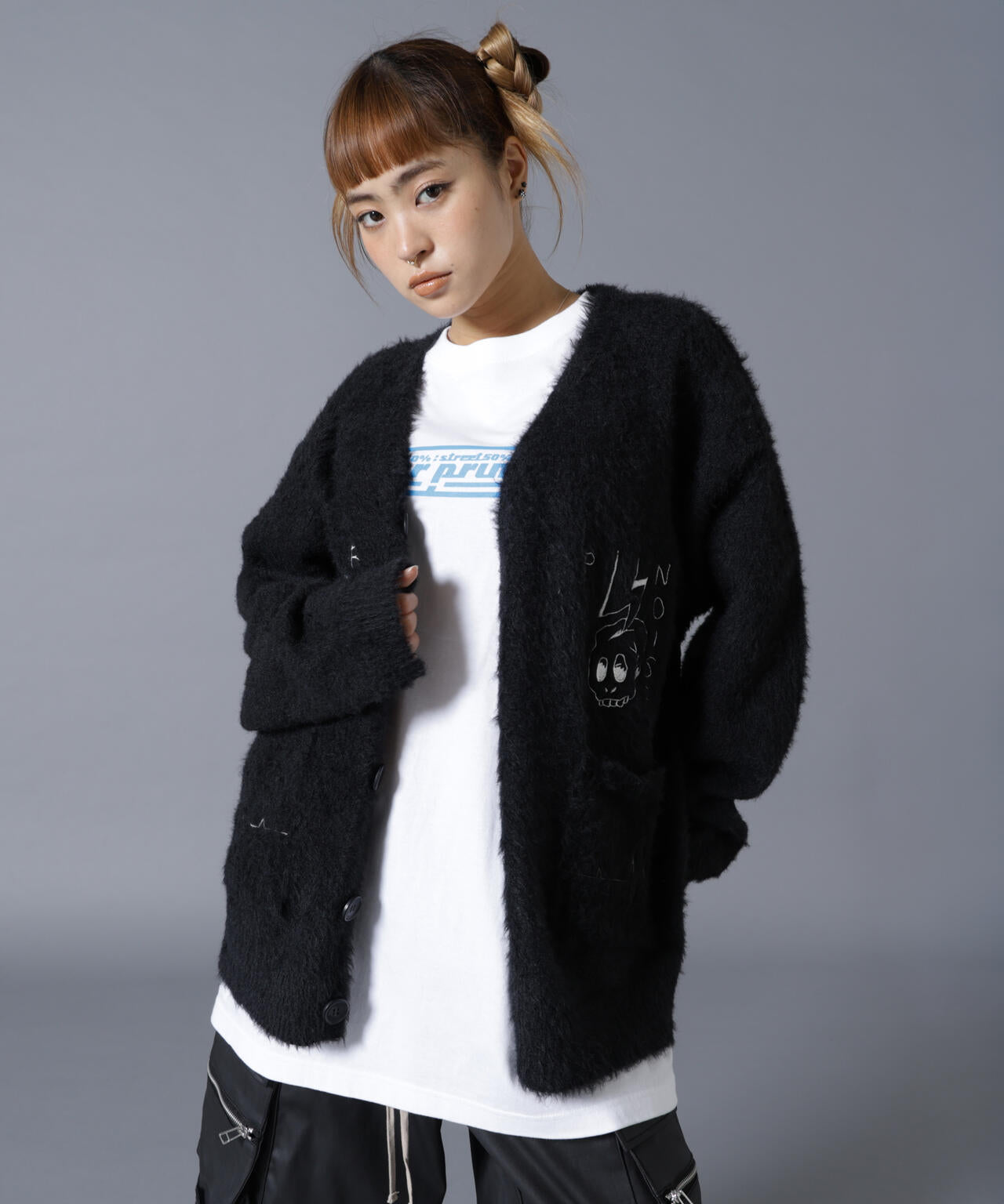overprint/オーバープリント/PINC NOISE MOHAIR CARDIGAN