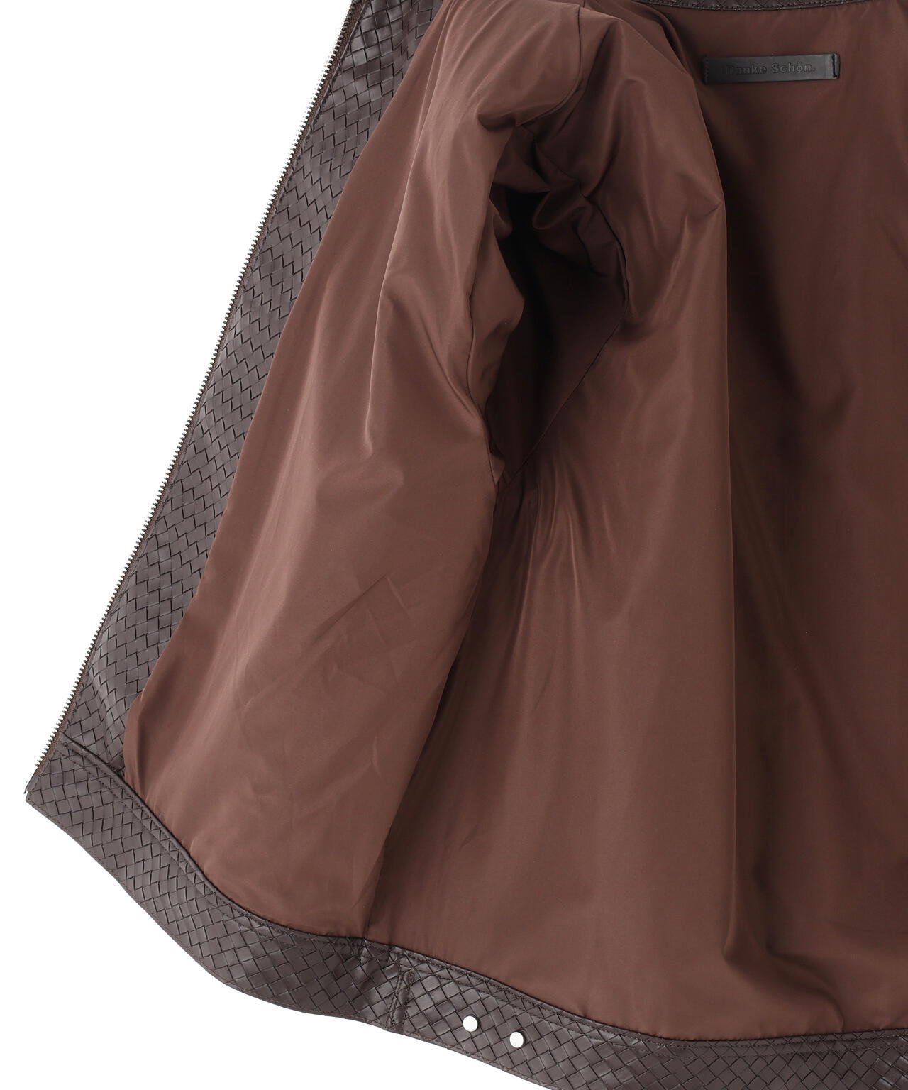 DankeSchon/ダンケシェーン/WOVEN FAUX LEATHER BLOUSON
