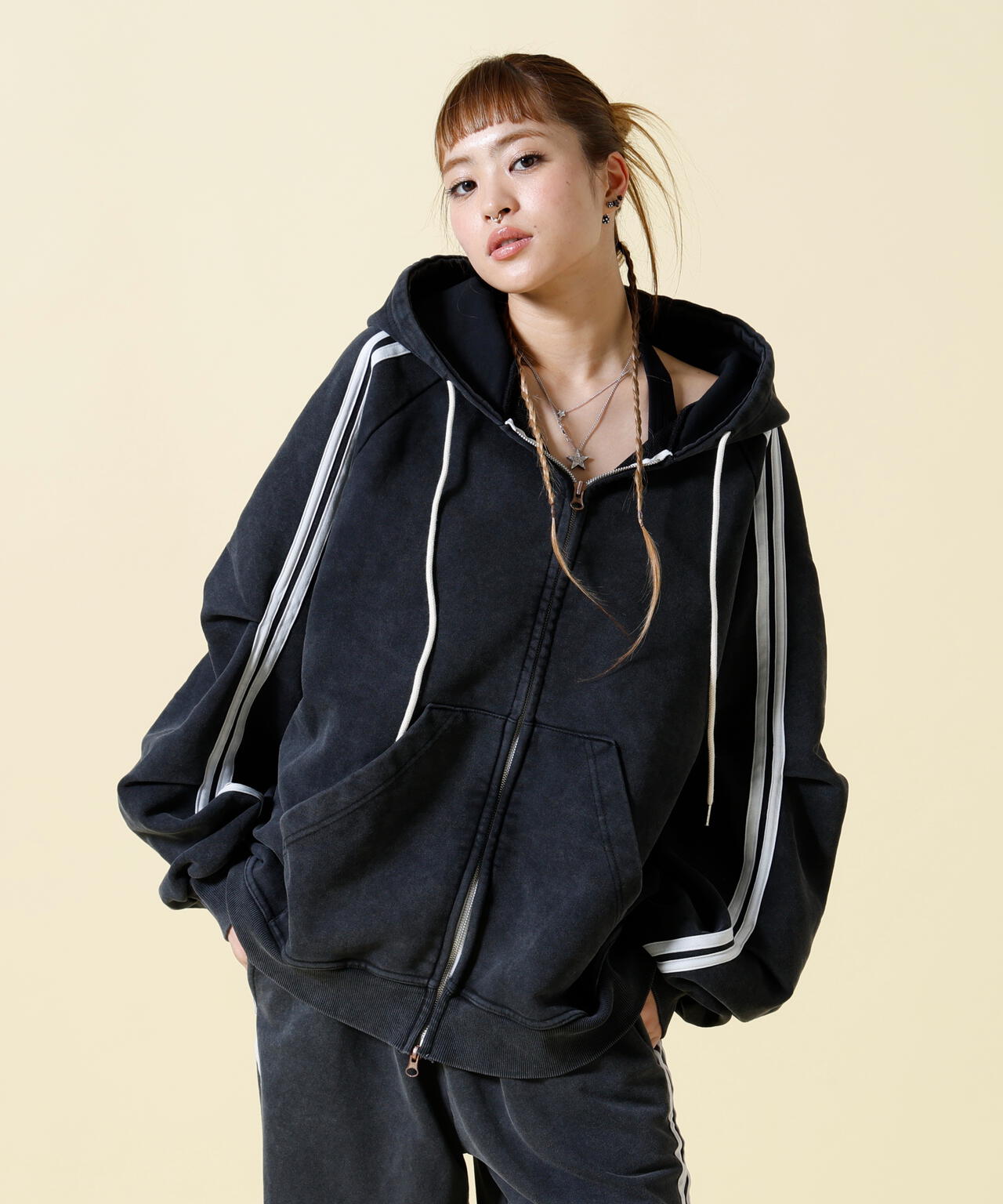 SIS/エスアイエス/Line Hood Jacket