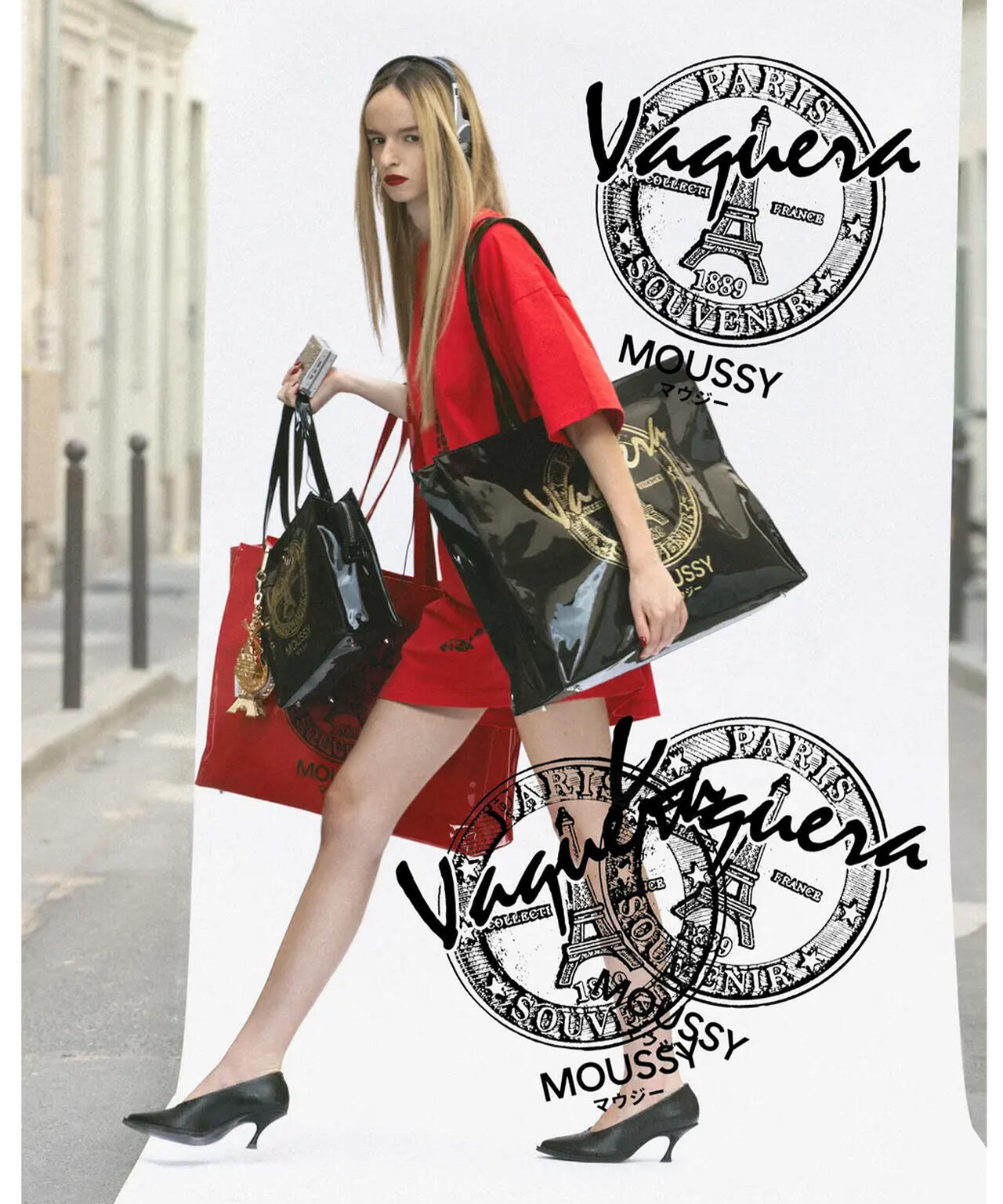 VAQUERA×MOUSSY/ヴァケラ×マウジー/VQ MINI SHOPPING BAG
