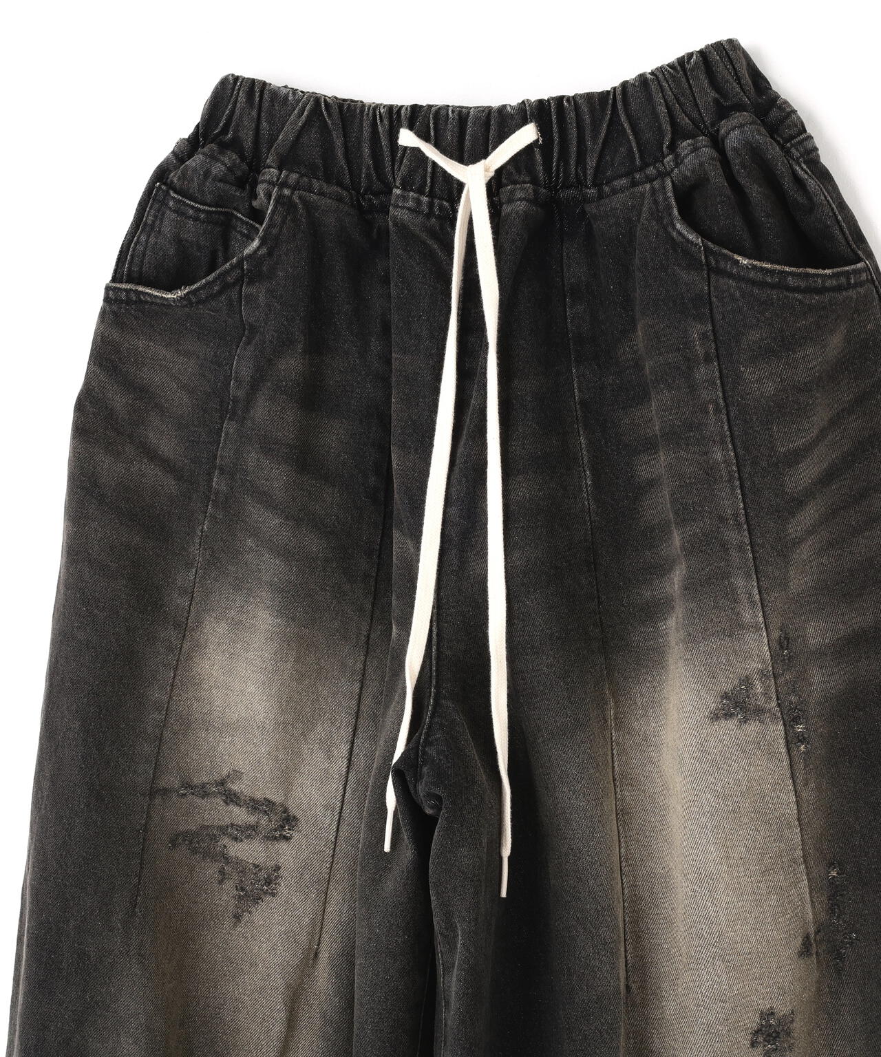 SIS/エスアイエス/Washed Wide Denim Pants