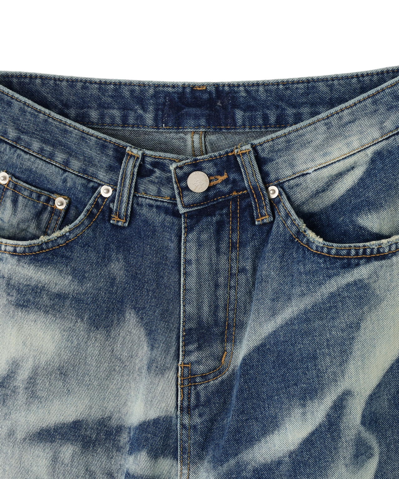 SIS/エスアイエス/Heart Bleach Denim Pants