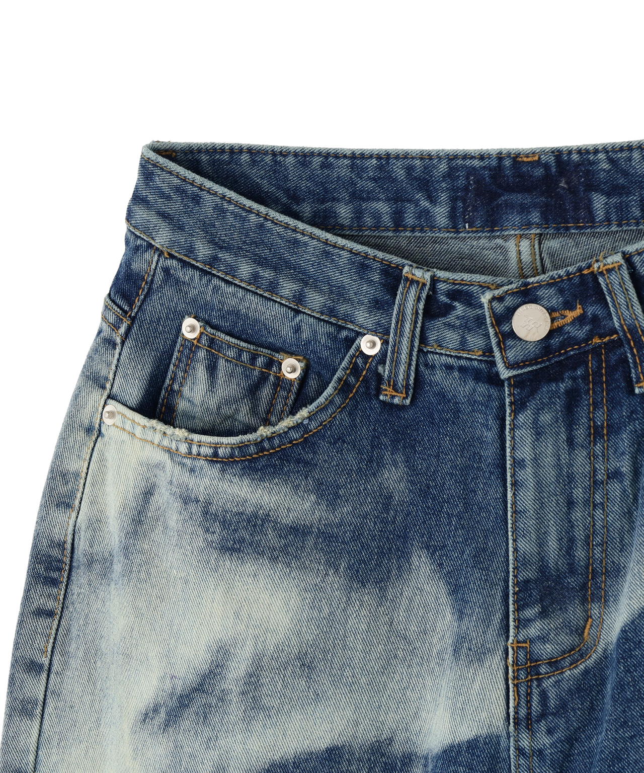 SIS/エスアイエス/Heart Bleach Denim Pants