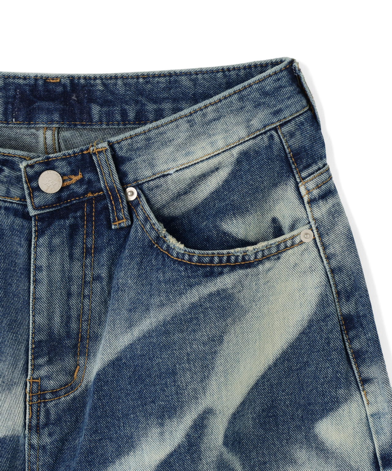 SIS/エスアイエス/Heart Bleach Denim Pants