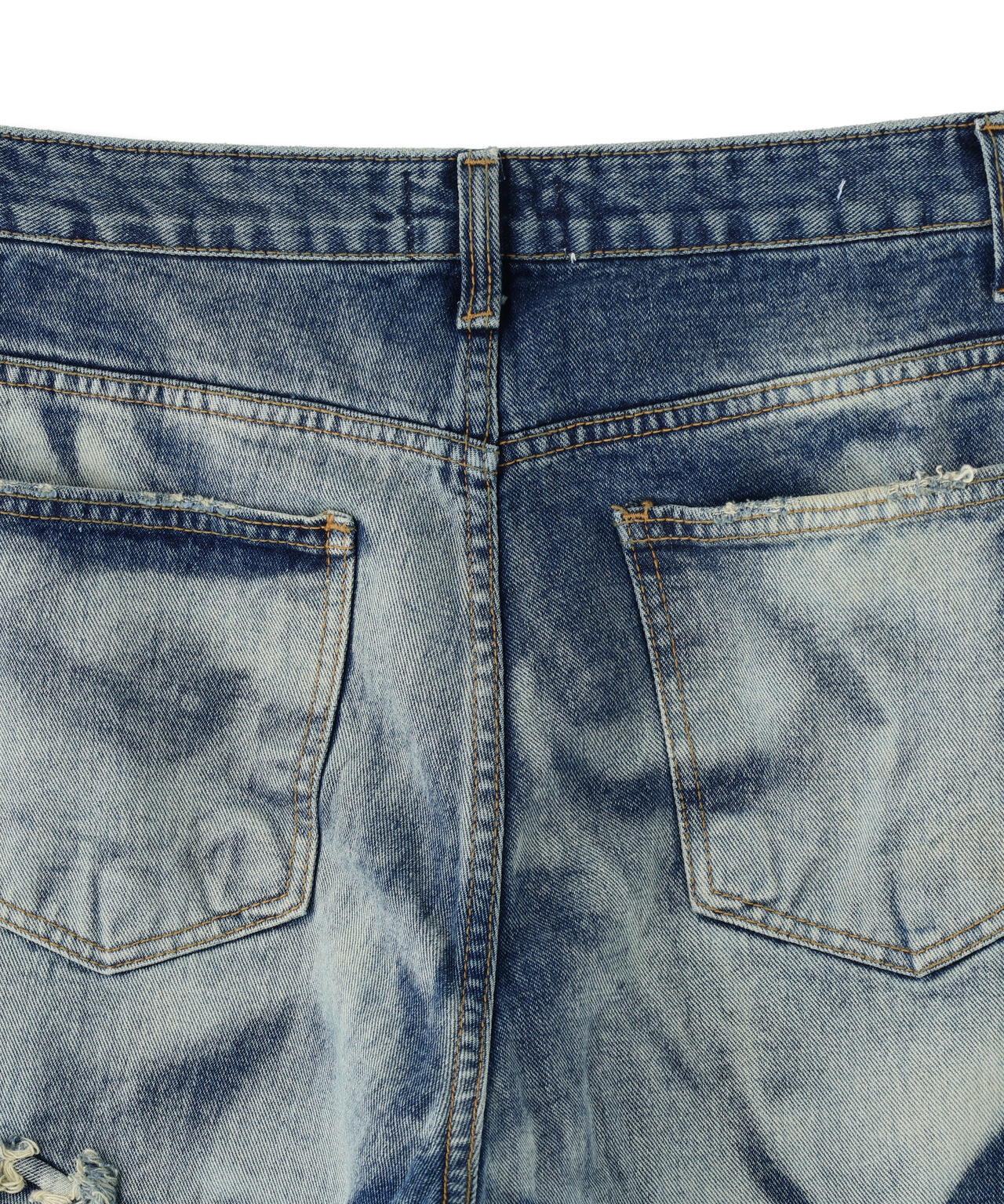 SIS/エスアイエス/Heart Bleach Denim Pants