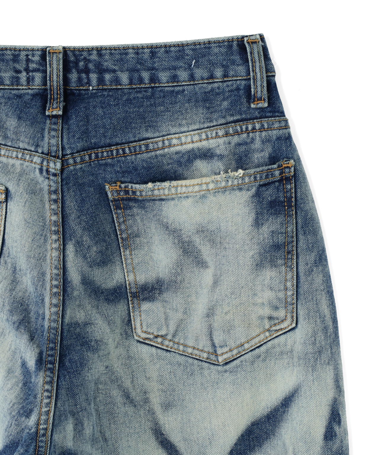 SIS/エスアイエス/Heart Bleach Denim Pants