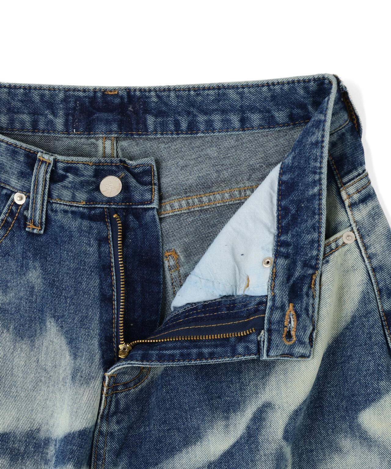 SIS/エスアイエス/Heart Bleach Denim Pants