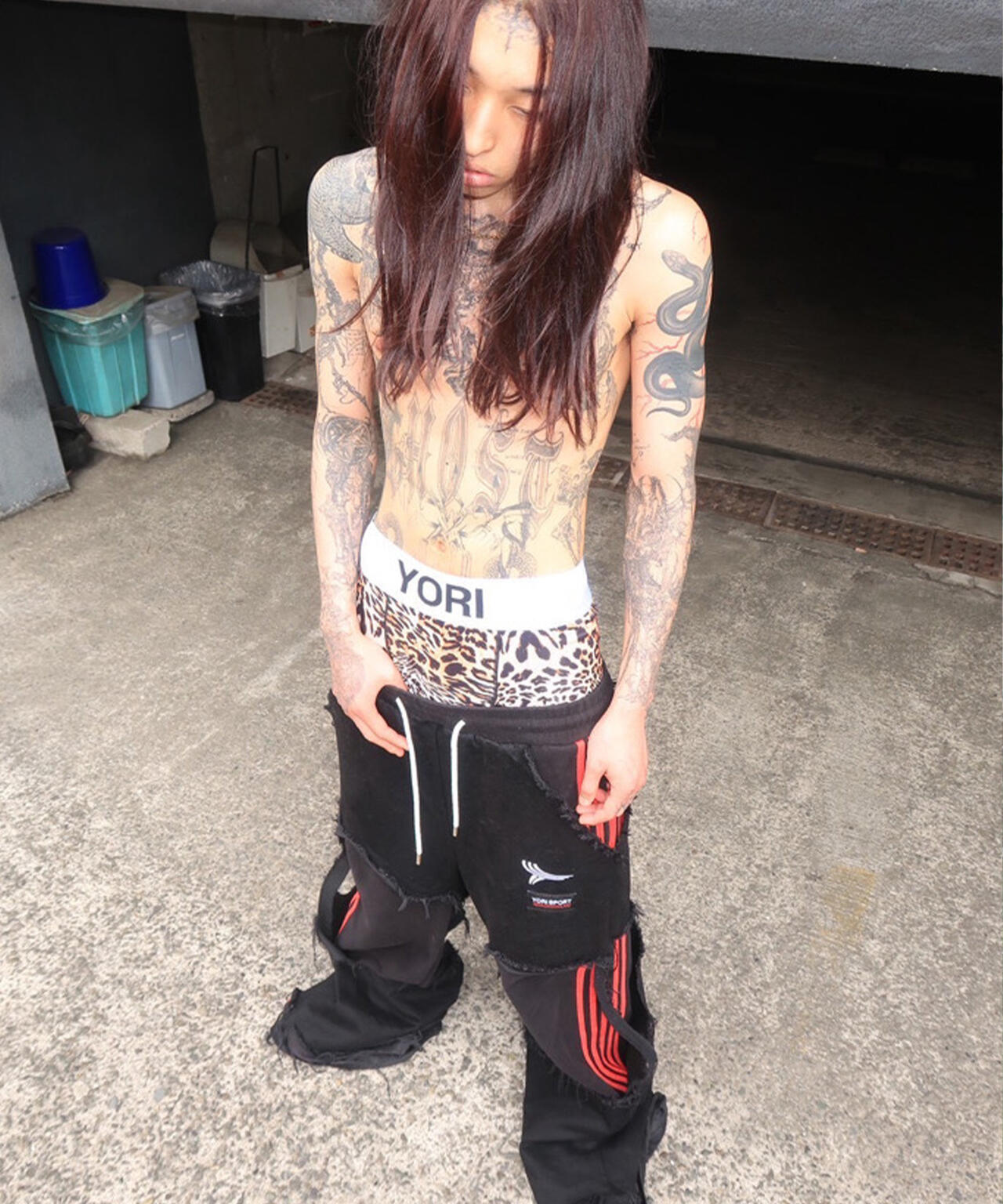 RECKLESS SCHOLARS×YORI SPORT/レックレス スカラーズ×ヨリスポーツ/【LHP別注】Damege pants