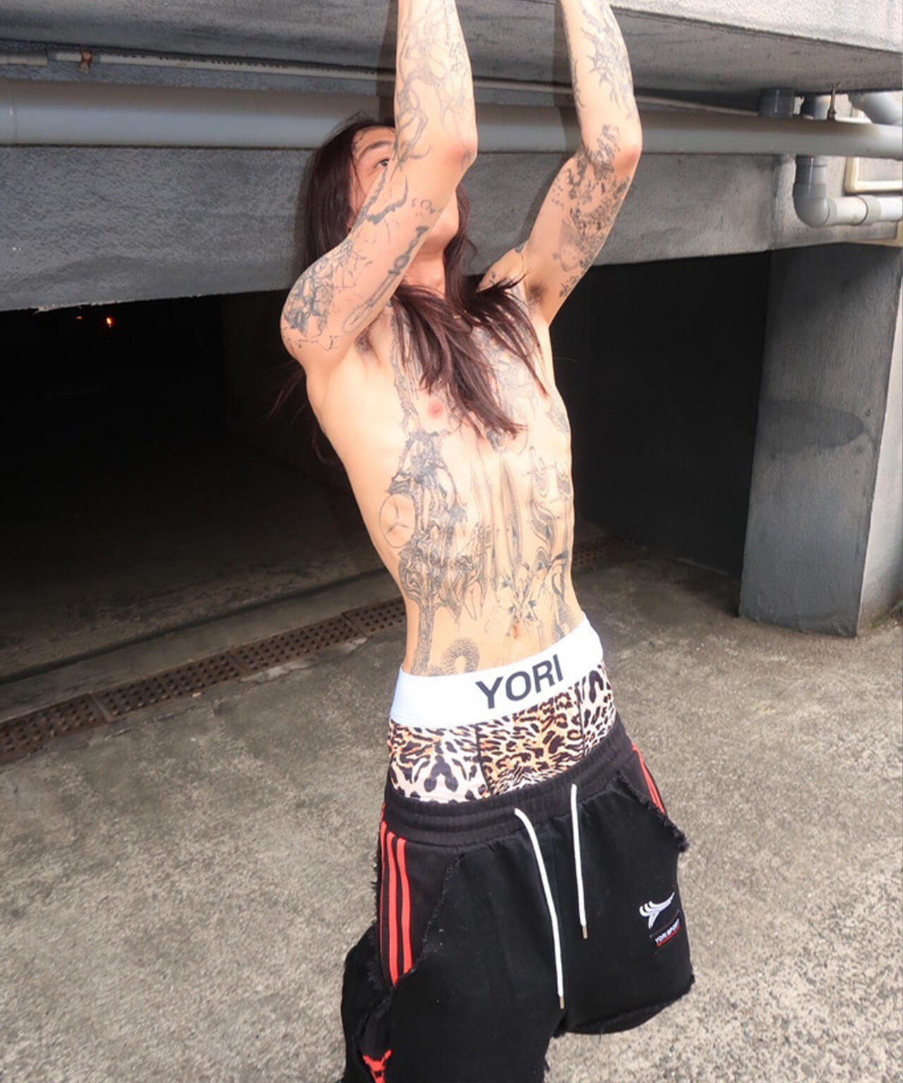 RECKLESS SCHOLARS×YORI SPORT/レックレス スカラーズ×ヨリスポーツ/【LHP別注】Damege pants