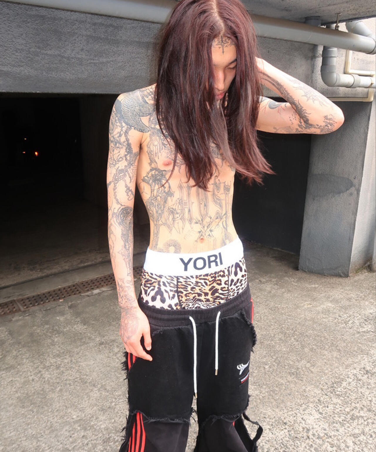 RECKLESS SCHOLARS×YORI SPORT/レックレス スカラーズ×ヨリスポーツ/【LHP別注】Damege pants