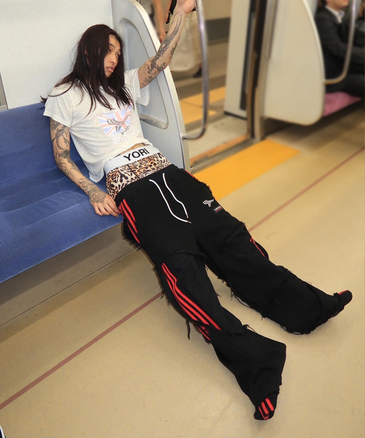 RECKLESS SCHOLARS×YORI SPORT/レックレス スカラーズ×ヨリスポーツ/【LHP別注】Damege pants