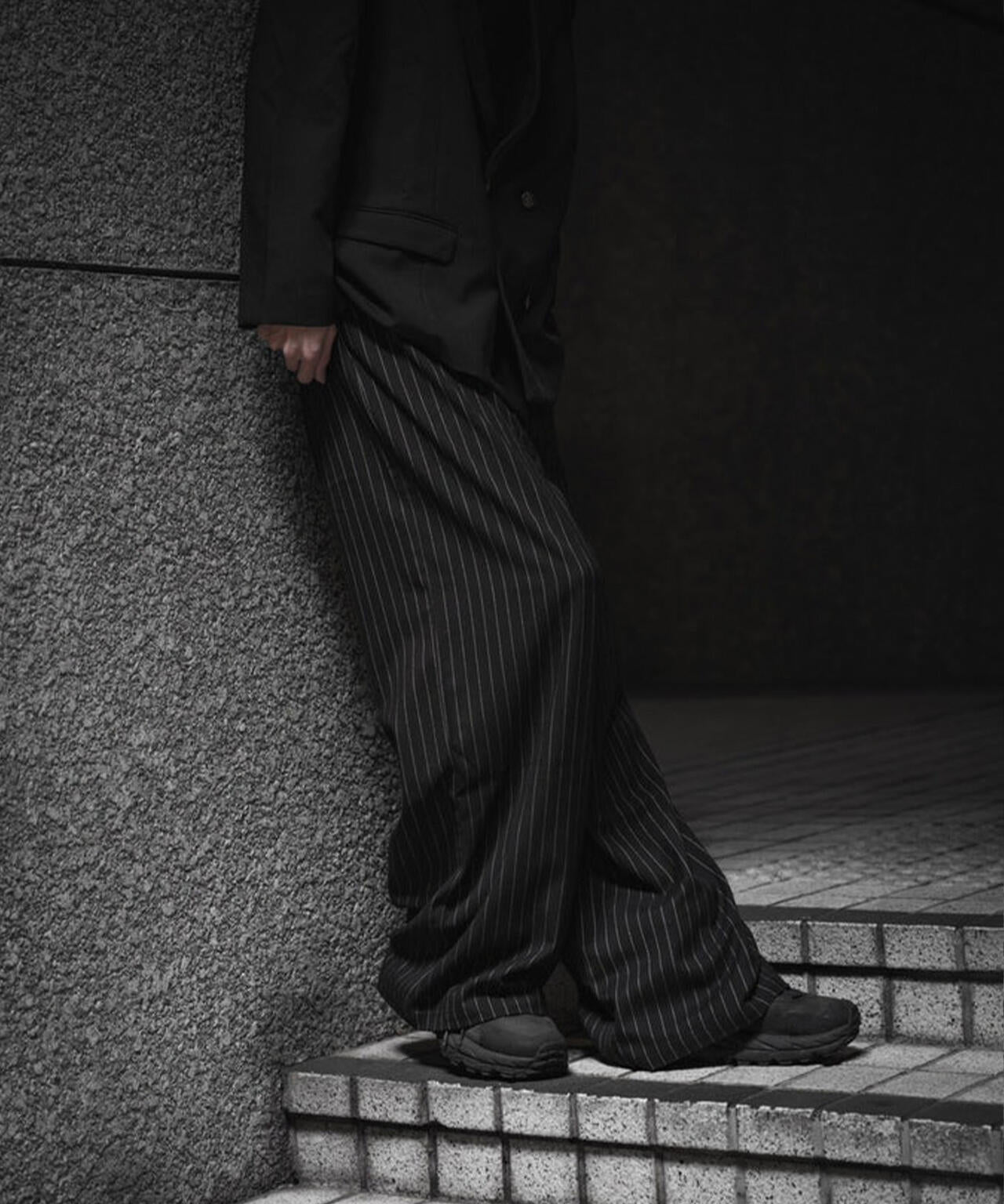 gibous/ギボス/Striped Baggy Pants