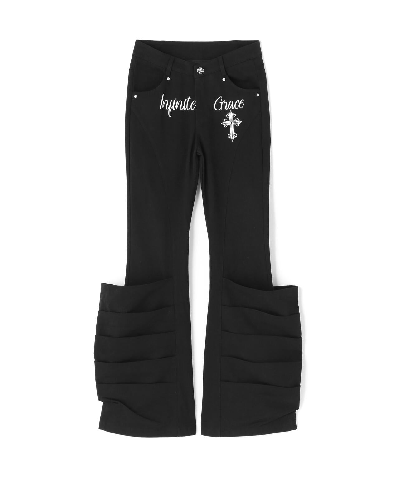 MAVYTH/メヴィス/CROSS FLARE TUCK PANTS