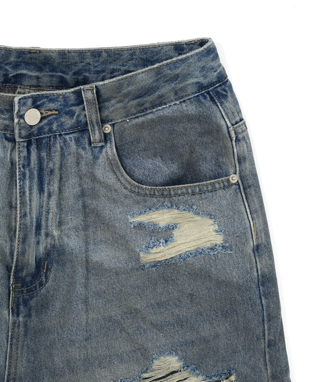 MAVYTH/メヴィス/LAYERED DENIM PANTS