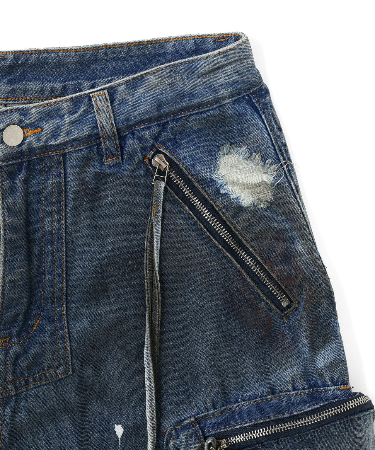 MAVYTH/メヴィス/PAINTED DEBIN CARGO PANTS