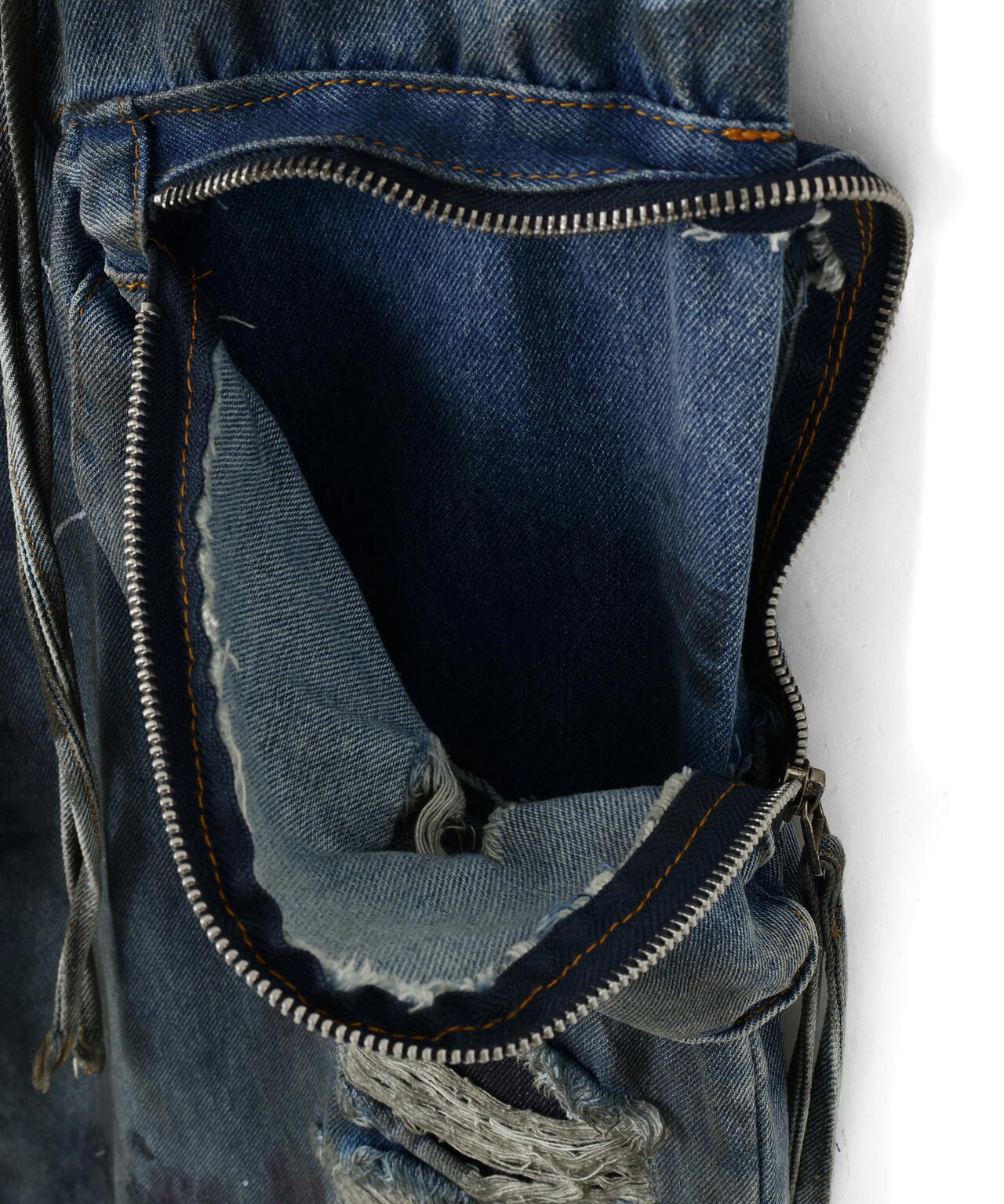 MAVYTH/メヴィス/PAINTED DEBIN CARGO PANTS