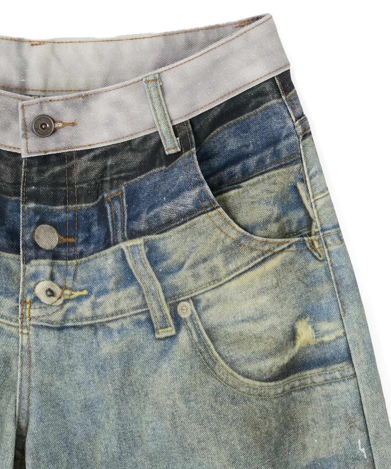 MAVYTH/メヴィス/TROMPE-I'OEIL DENIM PANT