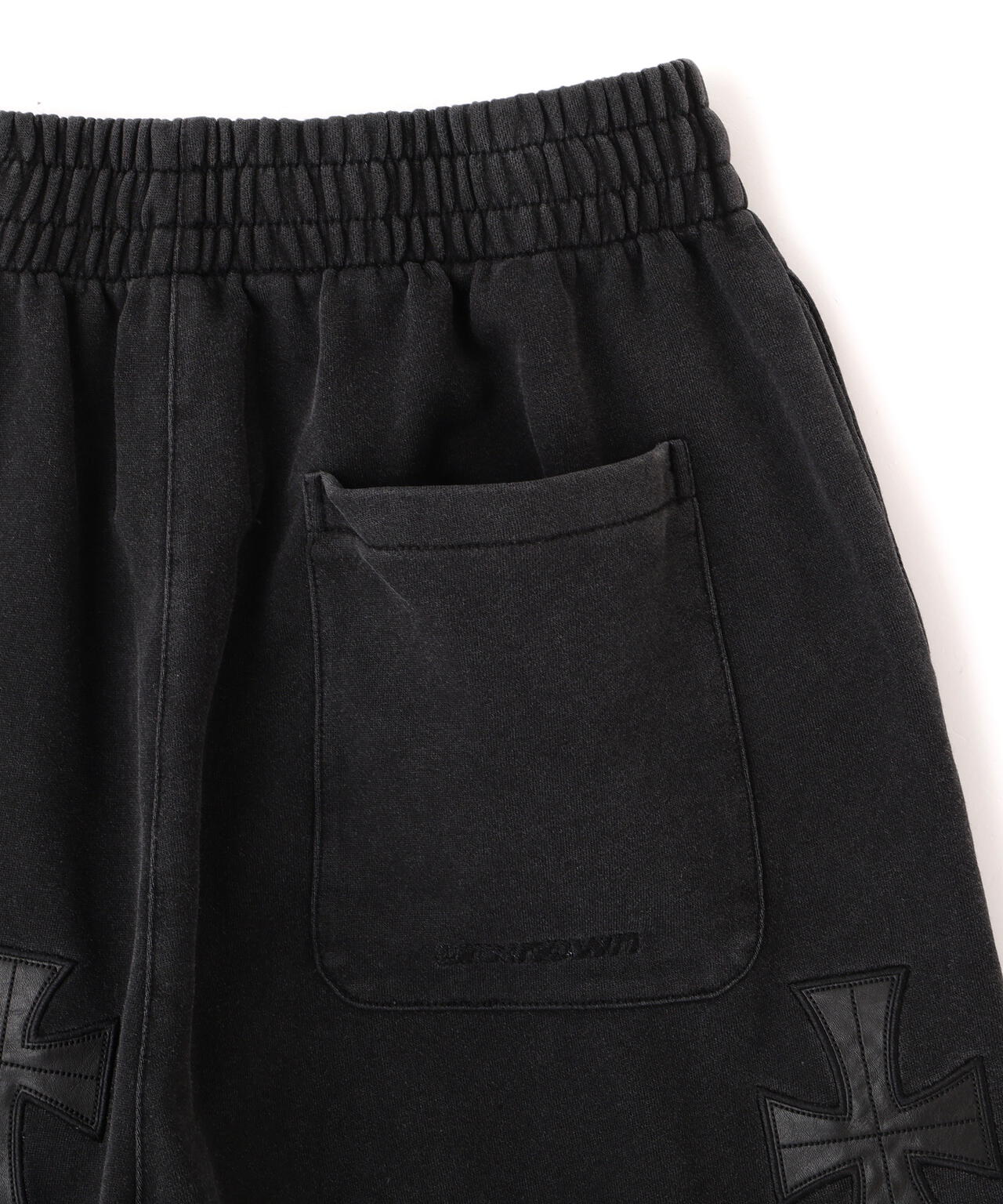 UNKNOWNLONDON/アンノウンロンドン/【LHP EXCLUSIVE】LEATHER CROSS BUGGY SHORTS