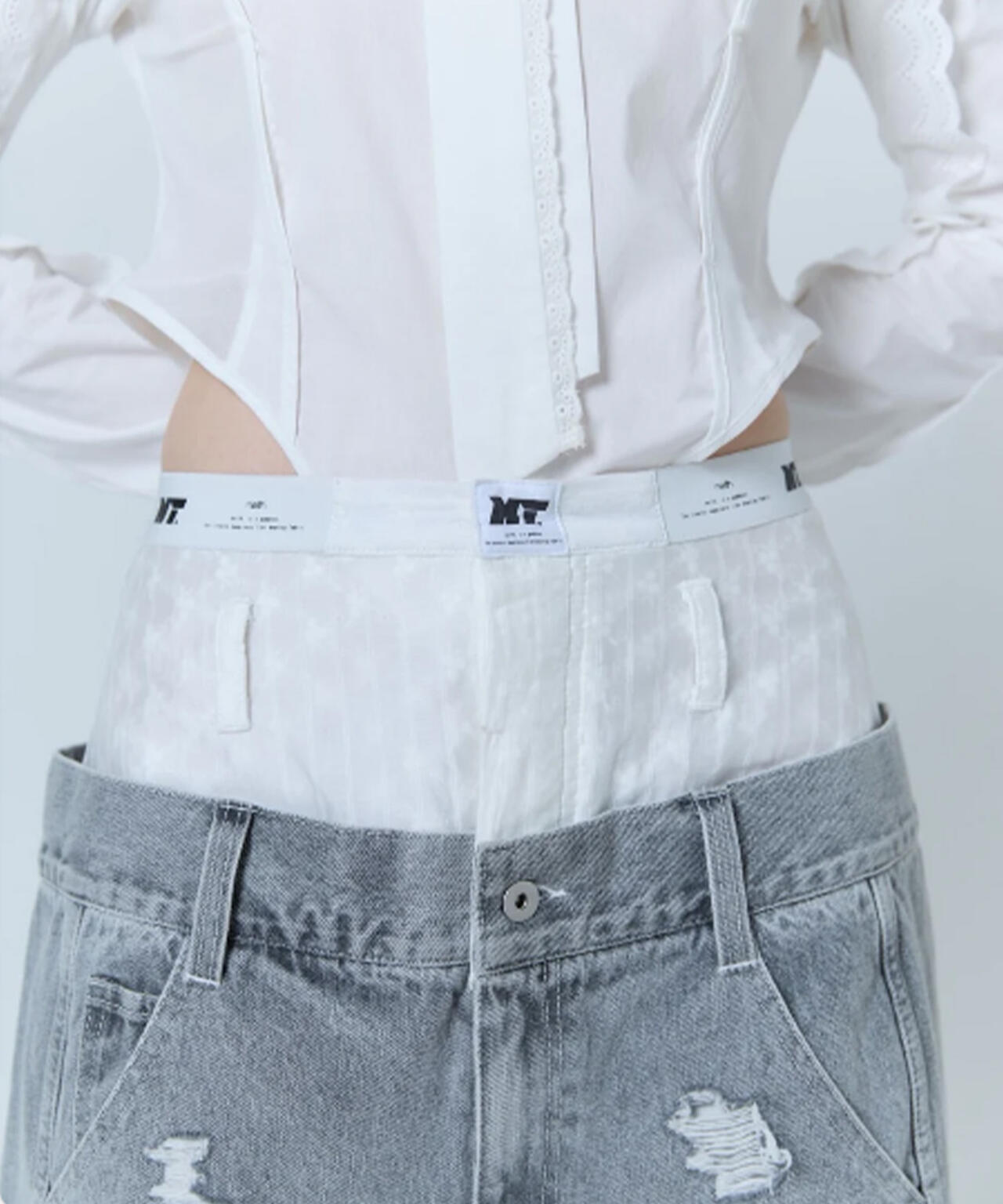 neith./ネイス/Destroyed Denim and Leg cover