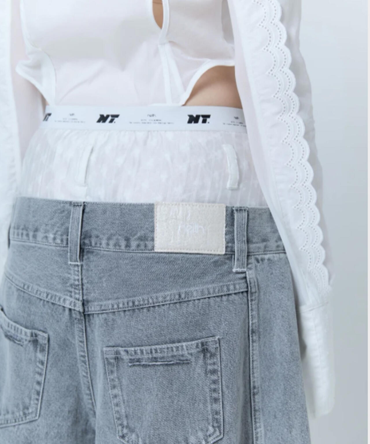 neith./ネイス/Destroyed Denim and Leg cover