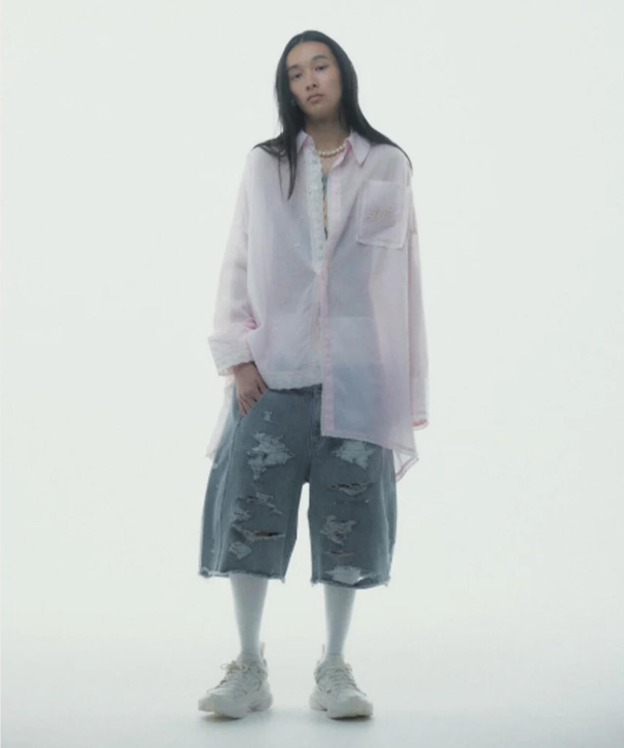 neith./ネイス/Destroyed Denim and Leg cover