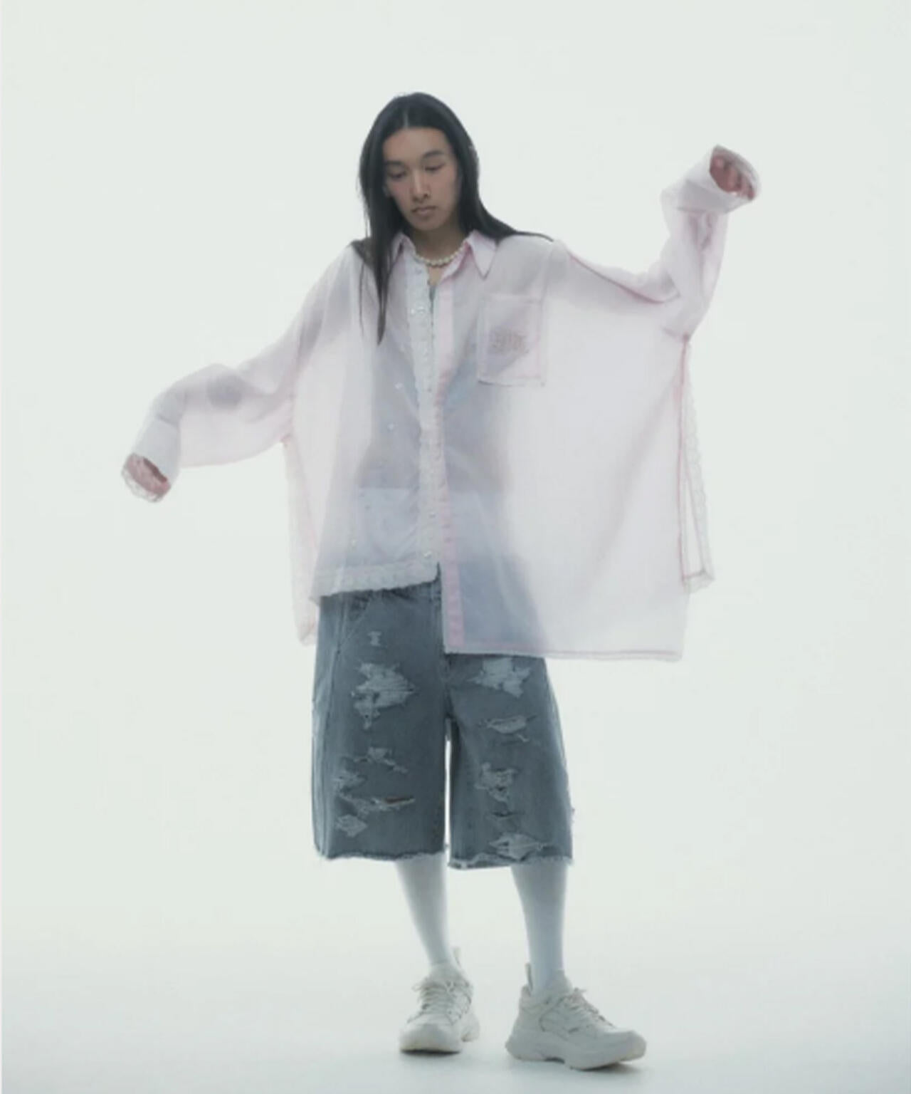 neith./ネイス/Destroyed Denim and Leg cover
