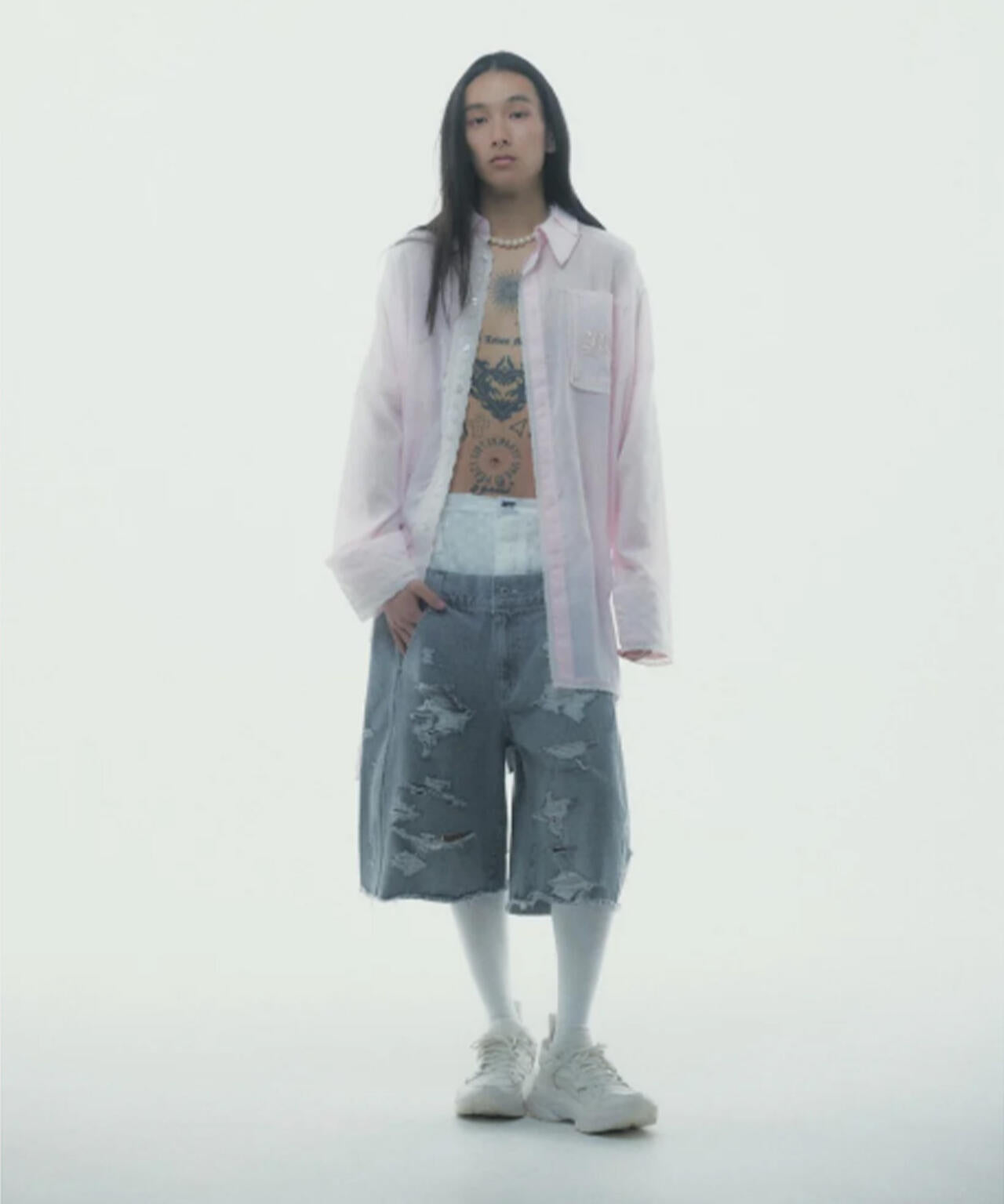 neith./ネイス/Destroyed Denim and Leg cover
