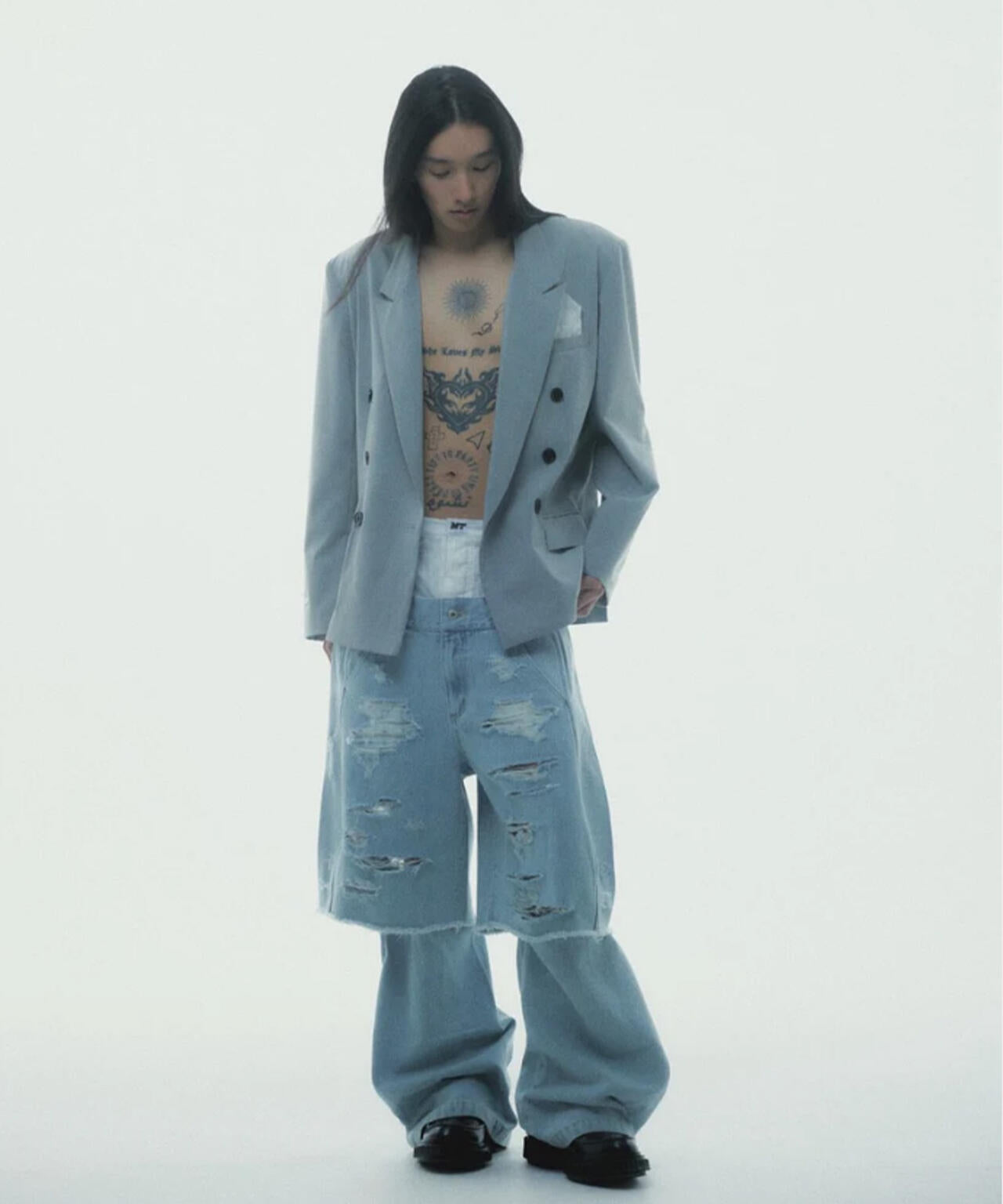 neith./ネイス/Destroyed Denim and Leg cover
