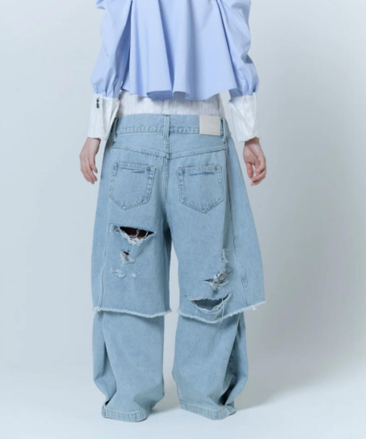 neith./ネイス/Destroyed Denim and Leg cover
