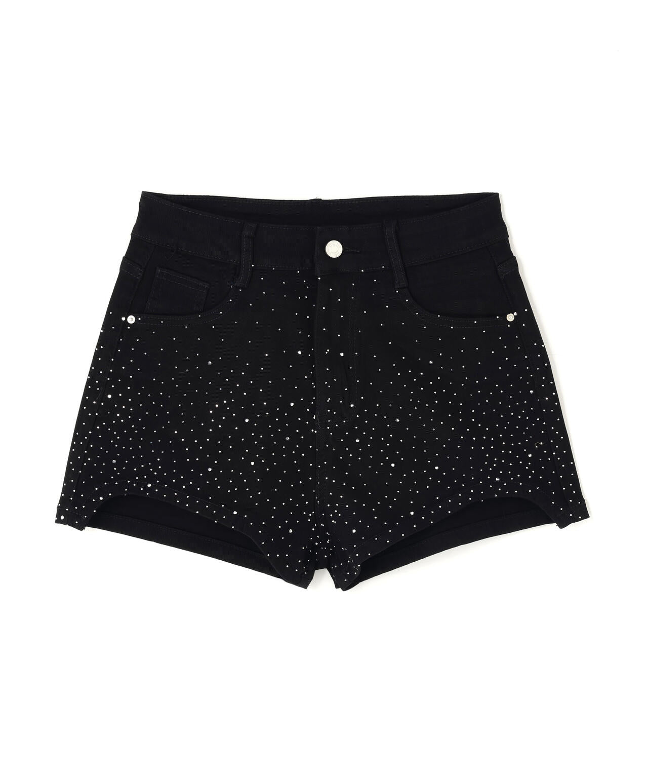 MAVYTH/メヴィス/RHINESTONE FADED DENIM SHORTS
