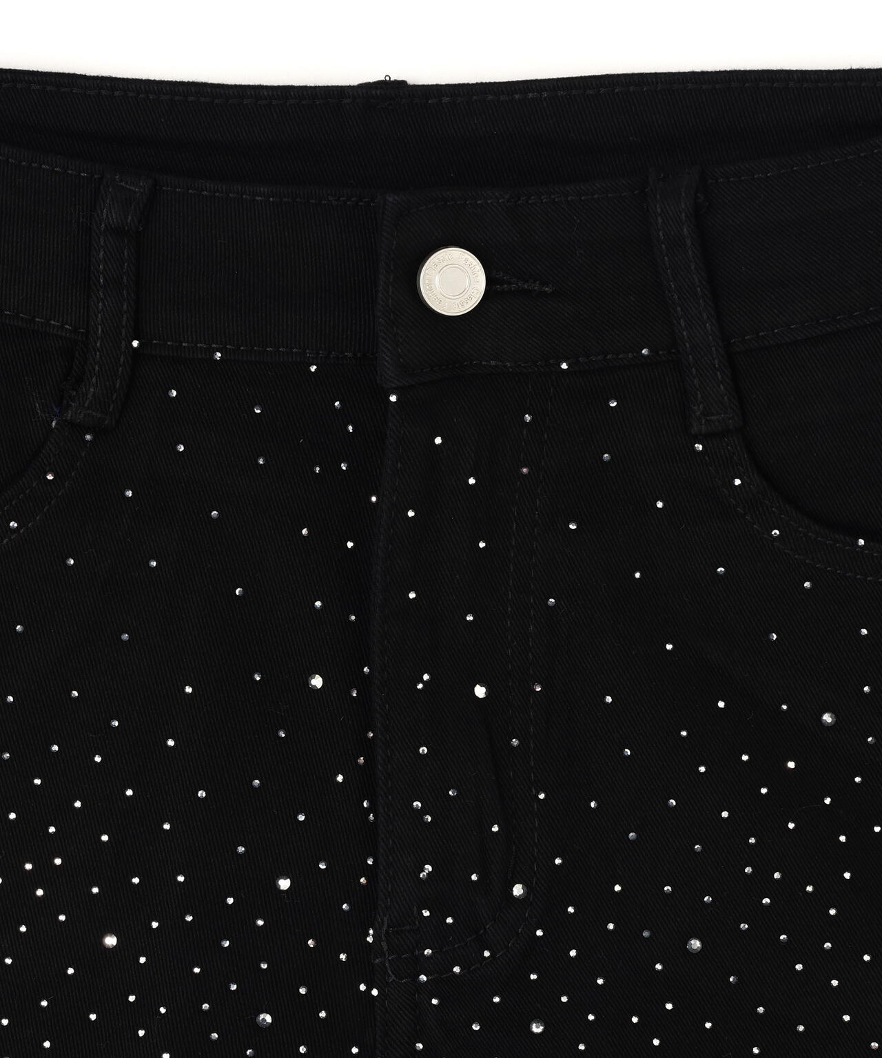 MAVYTH/メヴィス/RHINESTONE FADED DENIM SHORTS