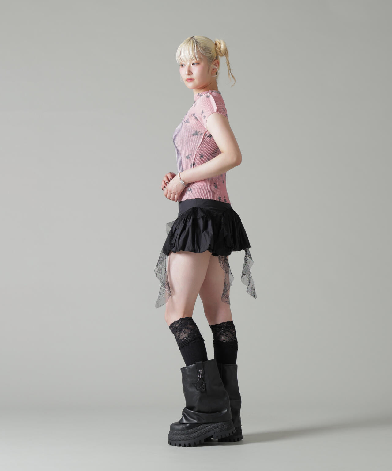 MAVYTH/メヴィス/FRILL TIERED LACE SKIRT