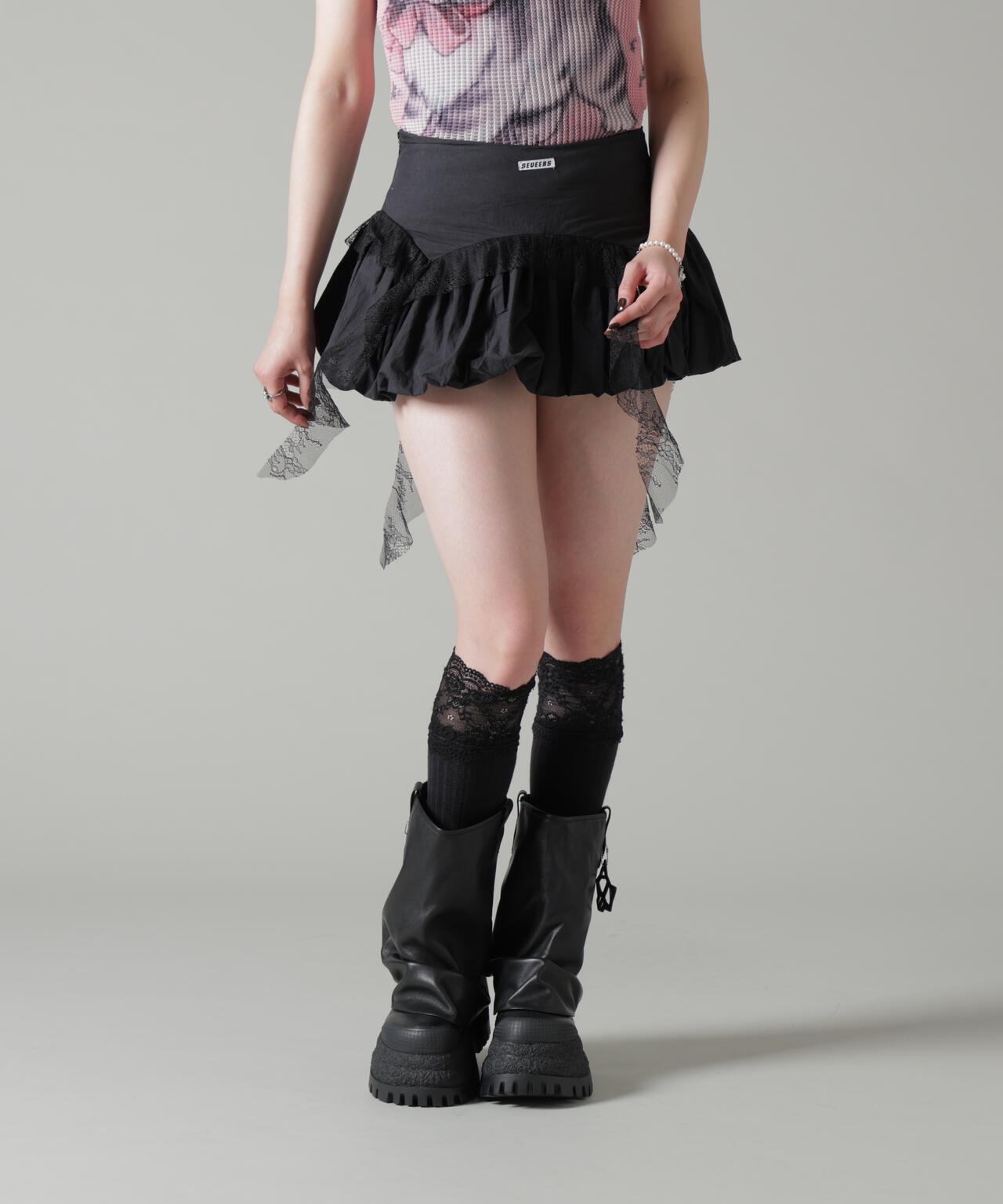 MAVYTH/メヴィス/FRILL TIERED LACE SKIRT