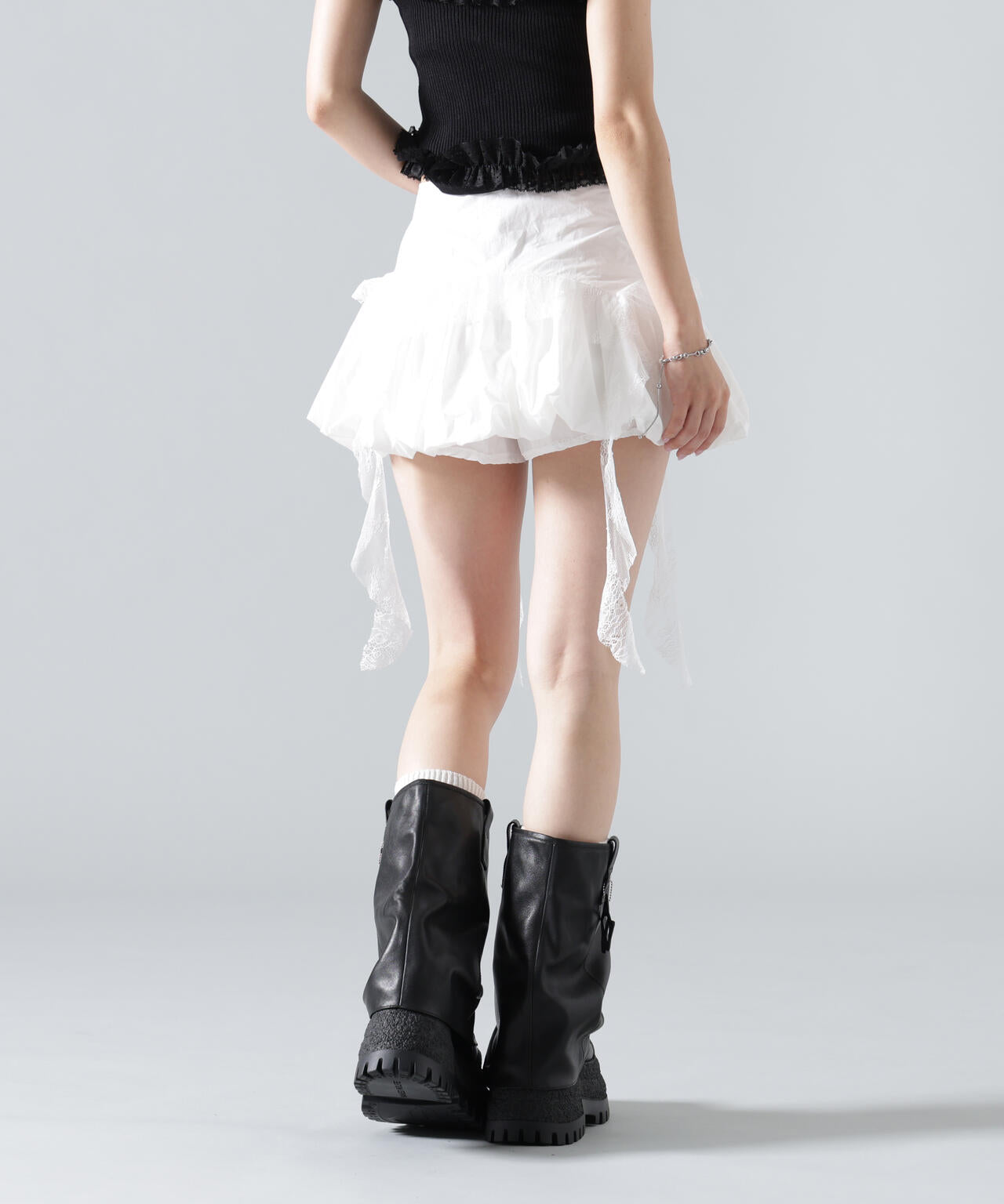 MAVYTH/メヴィス/FRILL TIERED LACE SKIRT