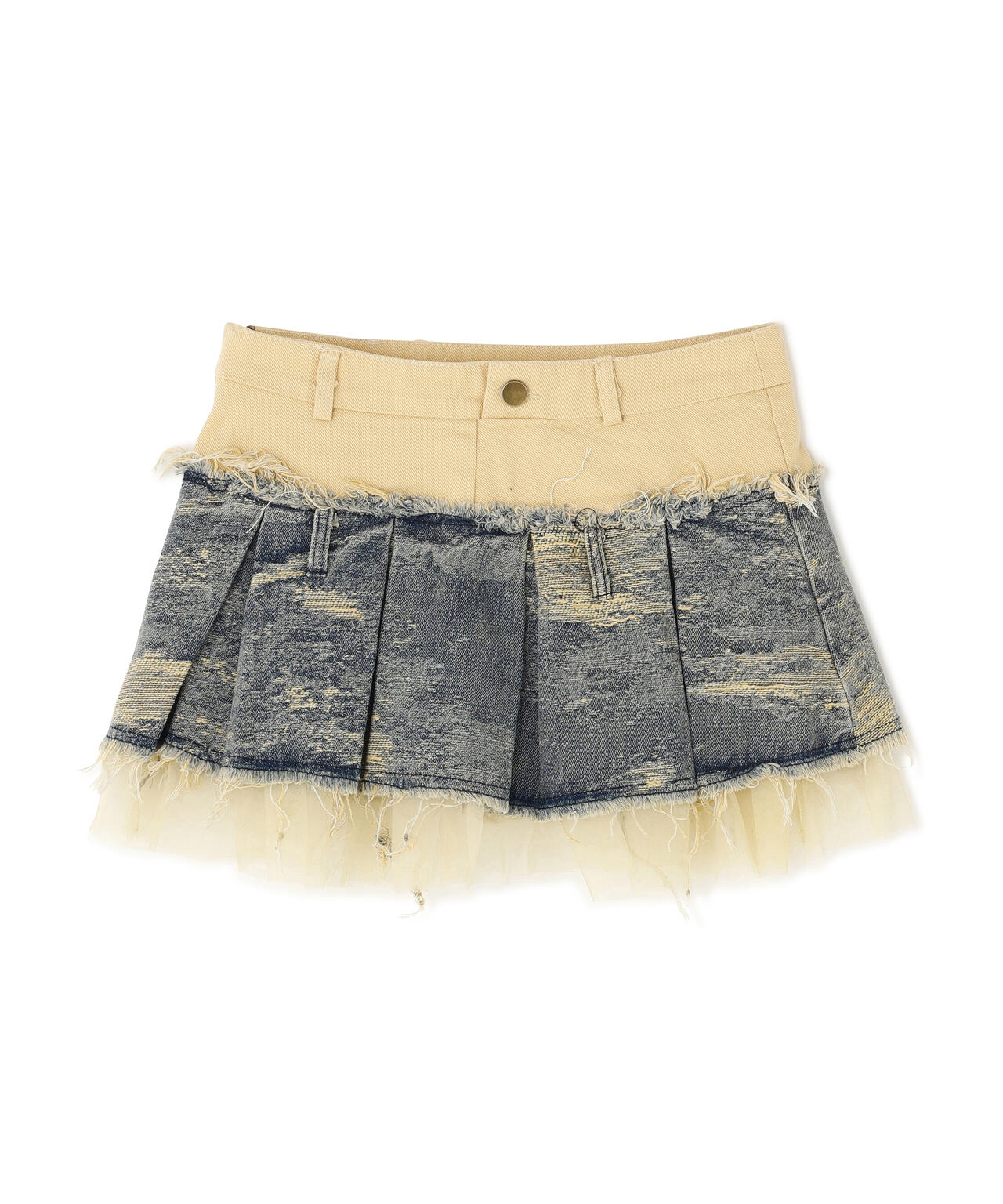 MAVYTH/メヴィス/DENIM PLEATS MINI SKIRT