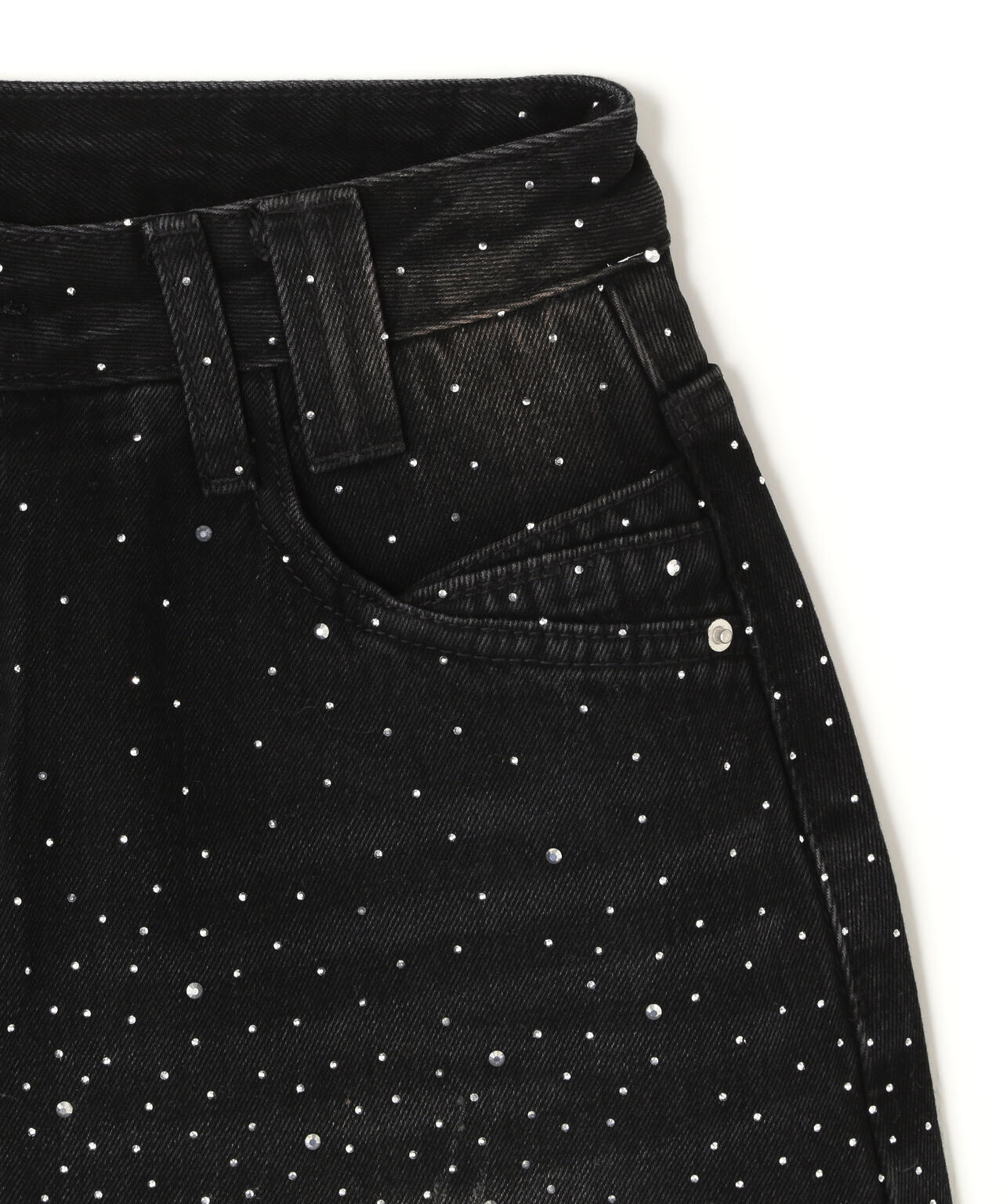 MAVYTH/メヴィス/RHINESTONE MINI SKIRT