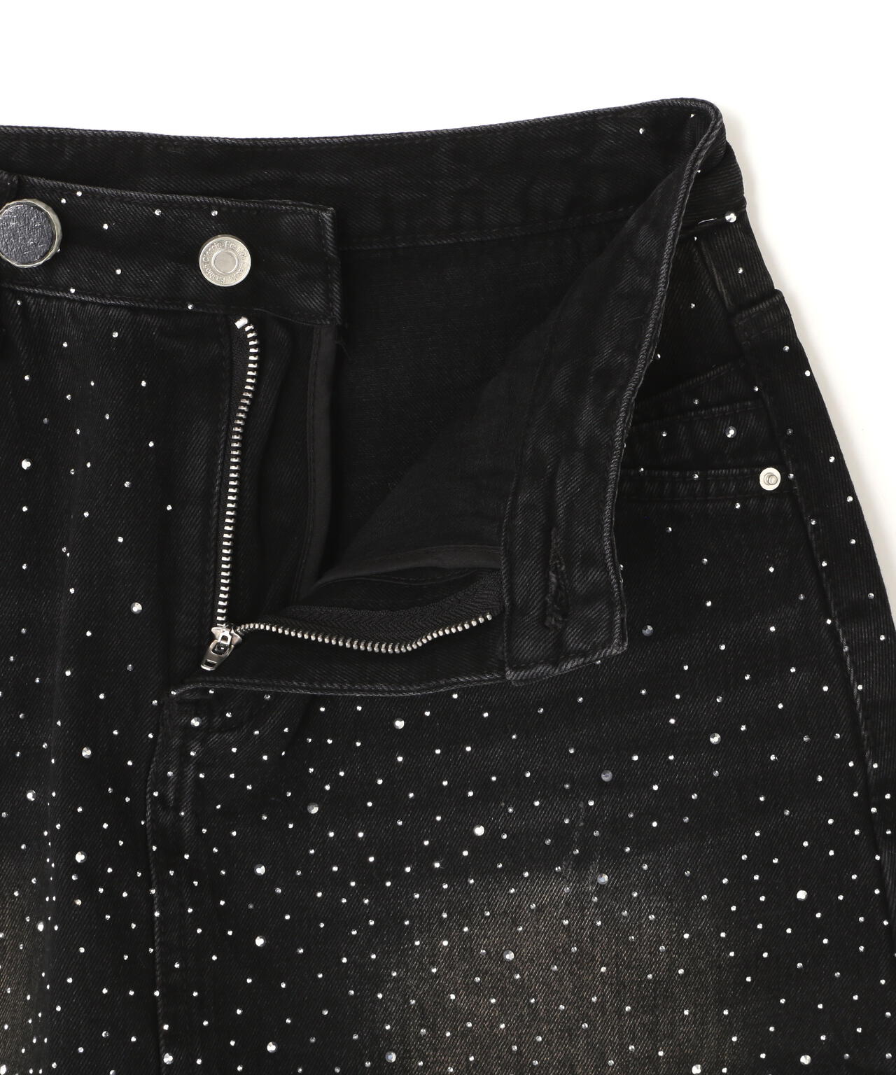MAVYTH/メヴィス/RHINESTONE MINI SKIRT
