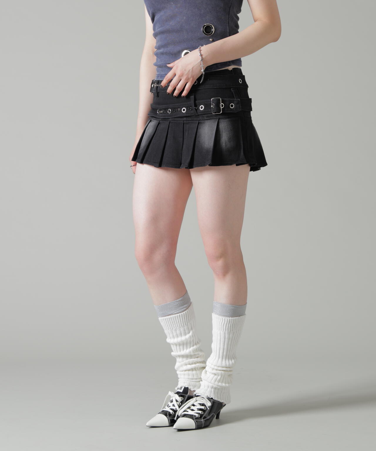 MAVYTH/メヴィス/DOUBLE BELTED SKIRT