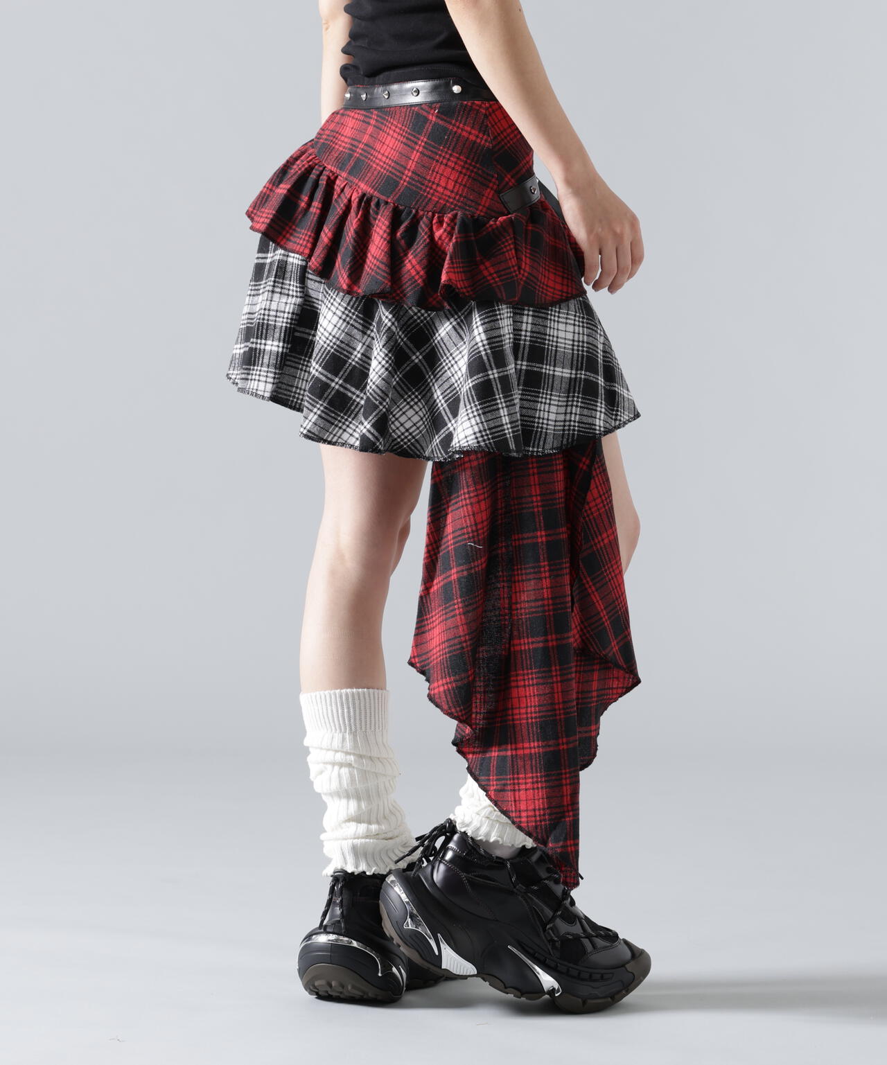 MAVYTH/メヴィス/CHECK WRAP SKIRT
