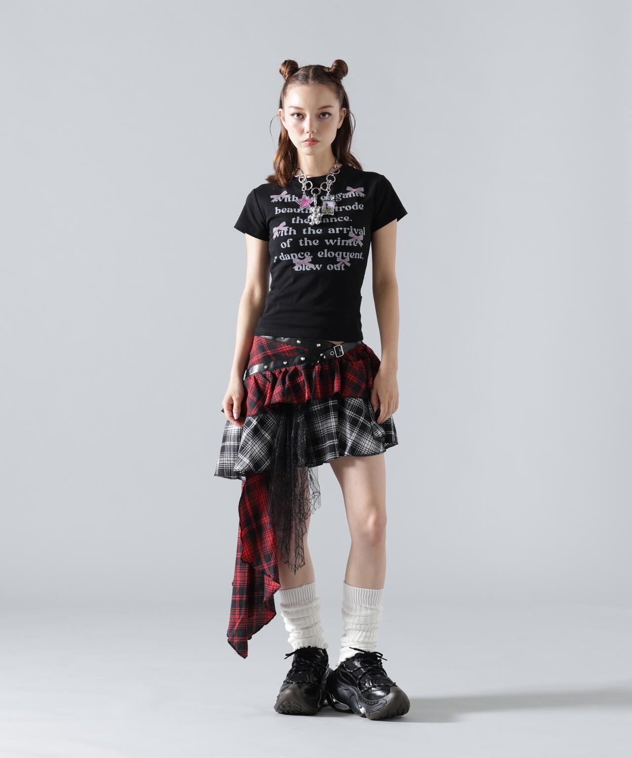 MAVYTH/メヴィス/CHECK WRAP SKIRT