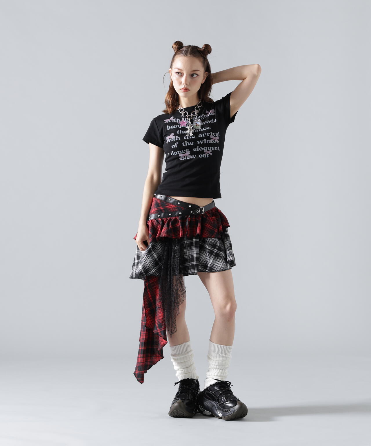 MAVYTH/メヴィス/CHECK WRAP SKIRT