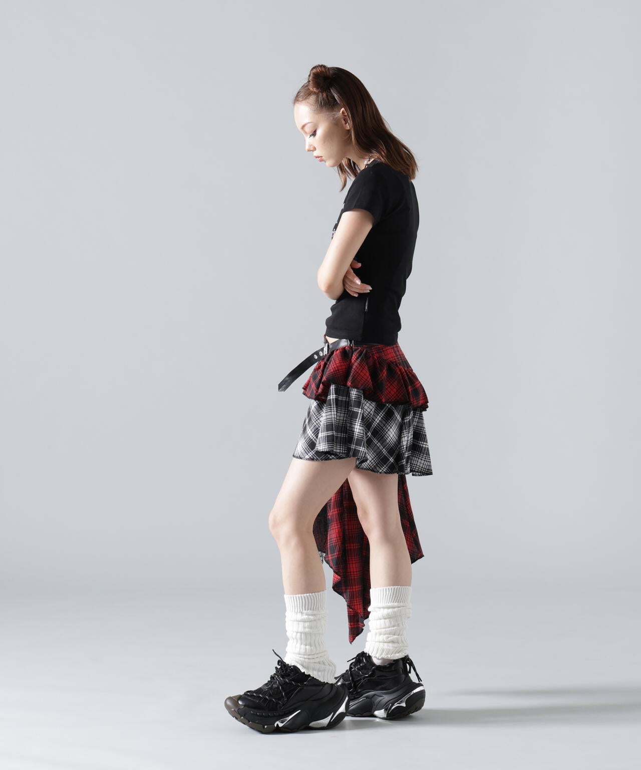 MAVYTH/メヴィス/CHECK WRAP SKIRT