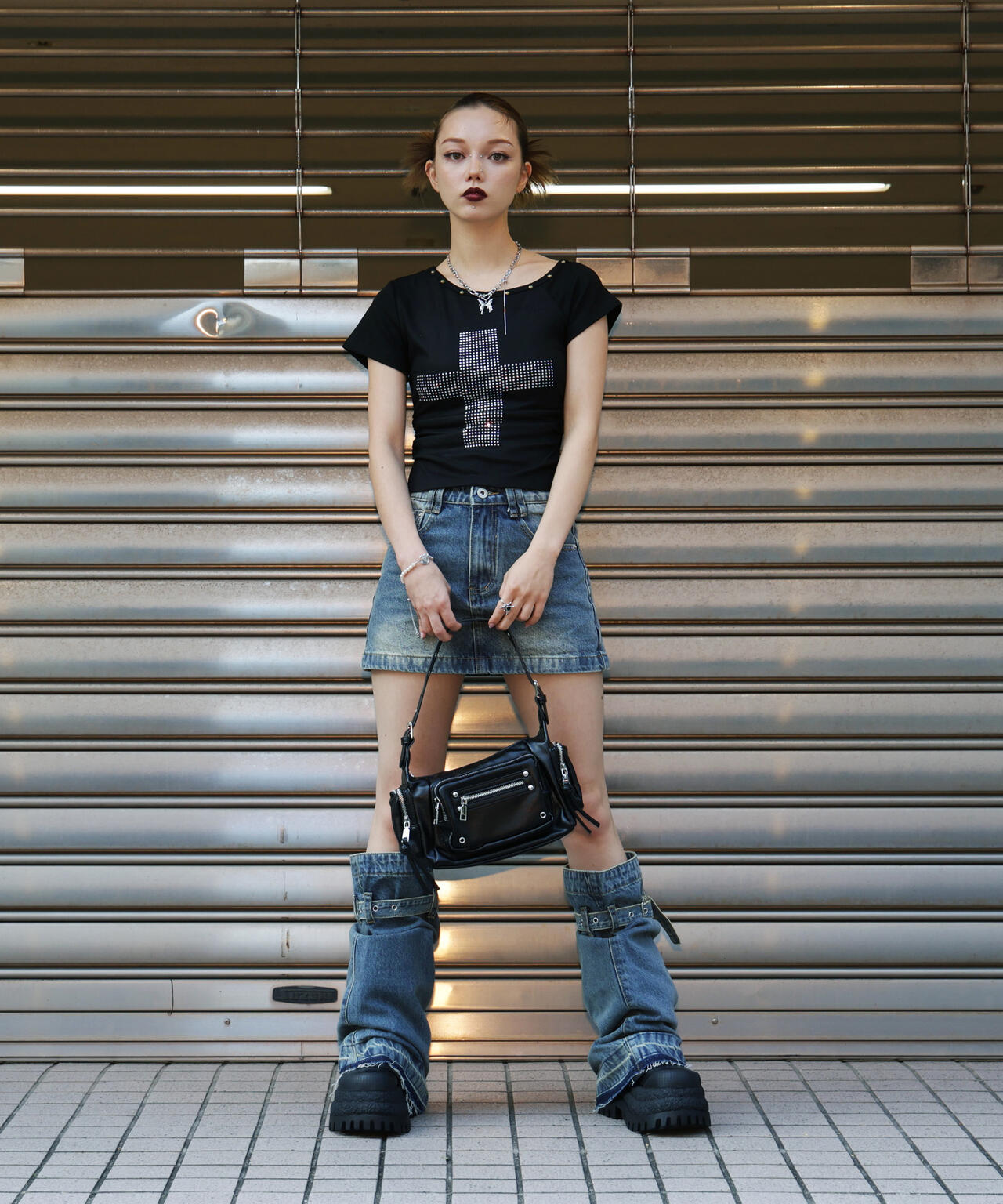 MAVYTH/メヴィス/DENIM SKIRT WITH LEG COVER