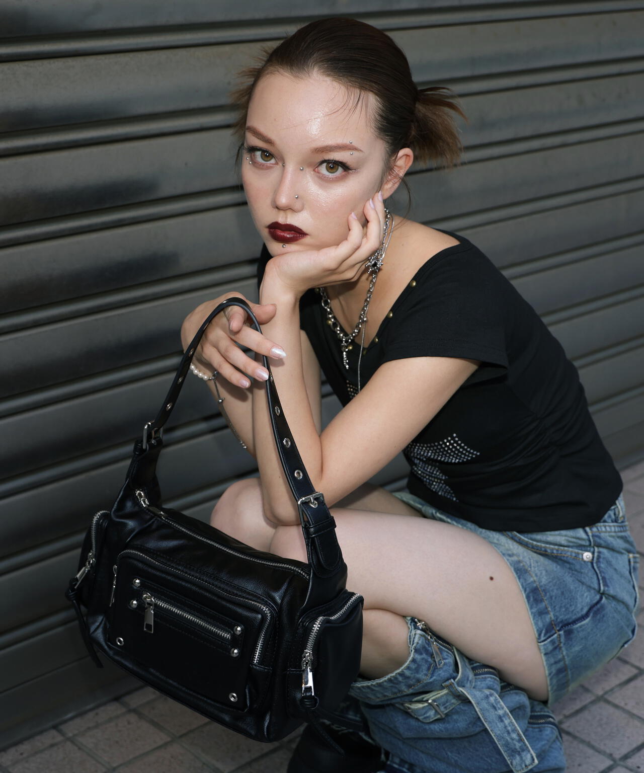 MAVYTH/メヴィス/DENIM SKIRT WITH LEG COVER
