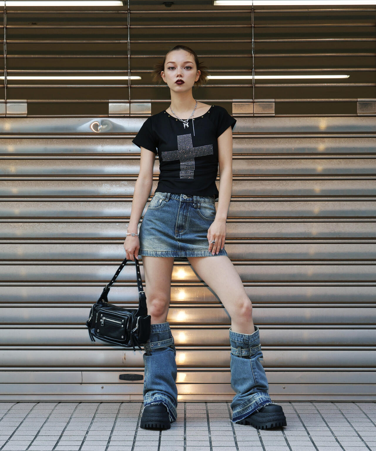 MAVYTH/メヴィス/DENIM SKIRT WITH LEG COVER