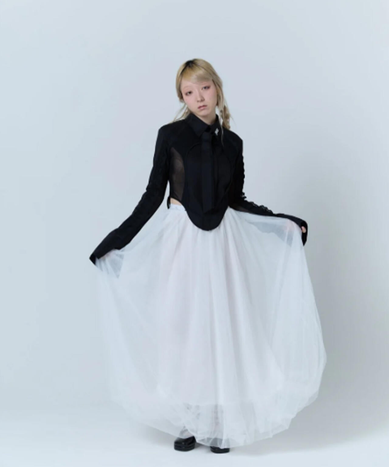 neith./ネイス/Tulle Bare Dress