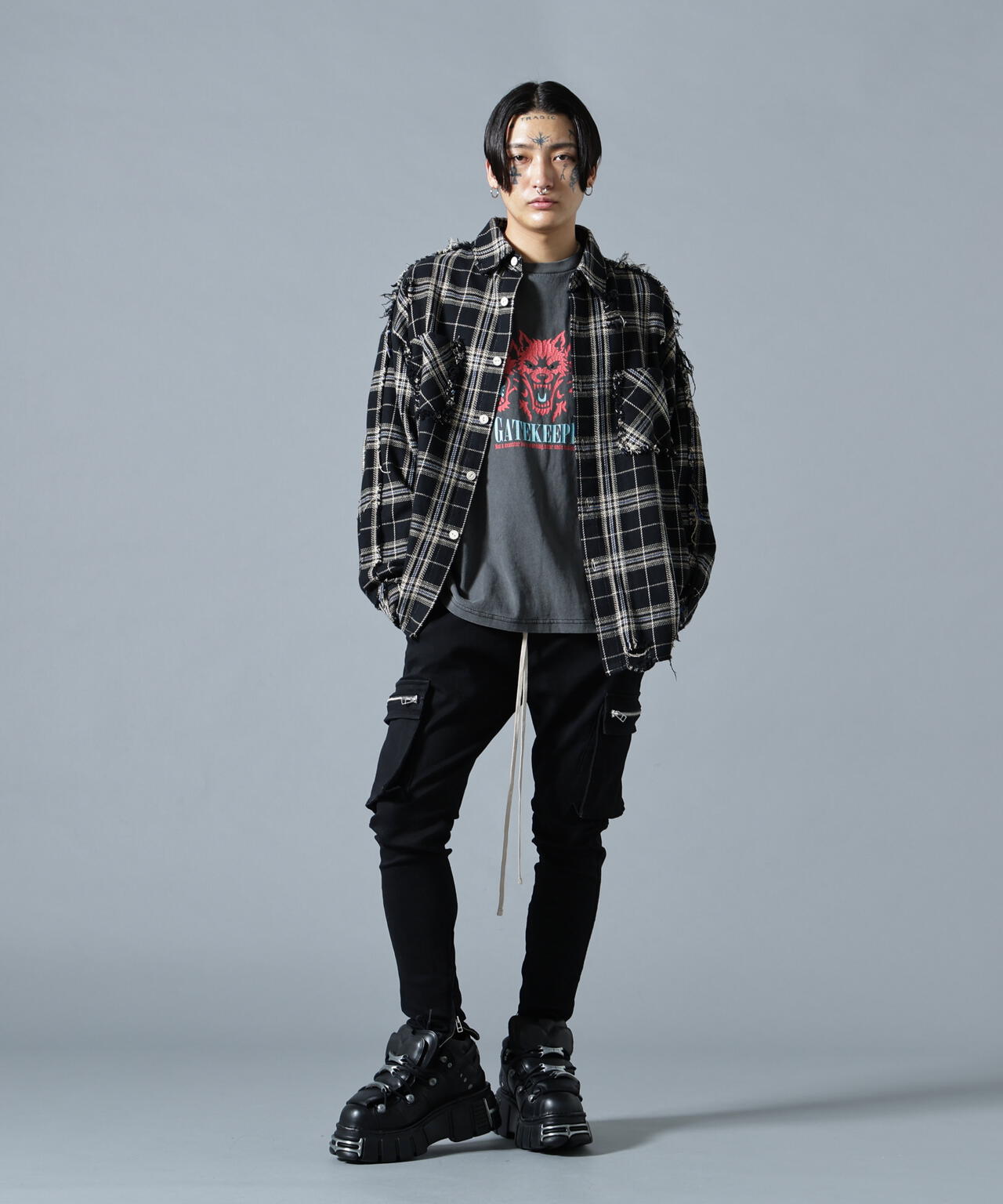 【WEB&DEPOT限定】DankeSchon/ダンケシェーン/FLANNEL DAMAGE SHIRTS