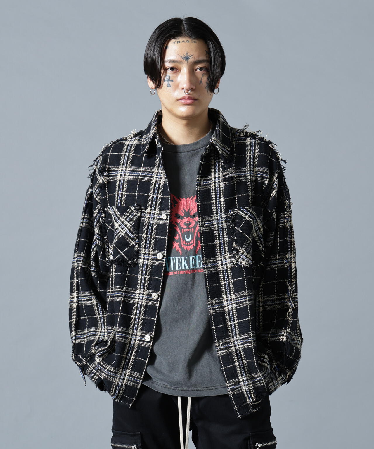 【WEB&DEPOT限定】DankeSchon/ダンケシェーン/FLANNEL DAMAGE SHIRTS